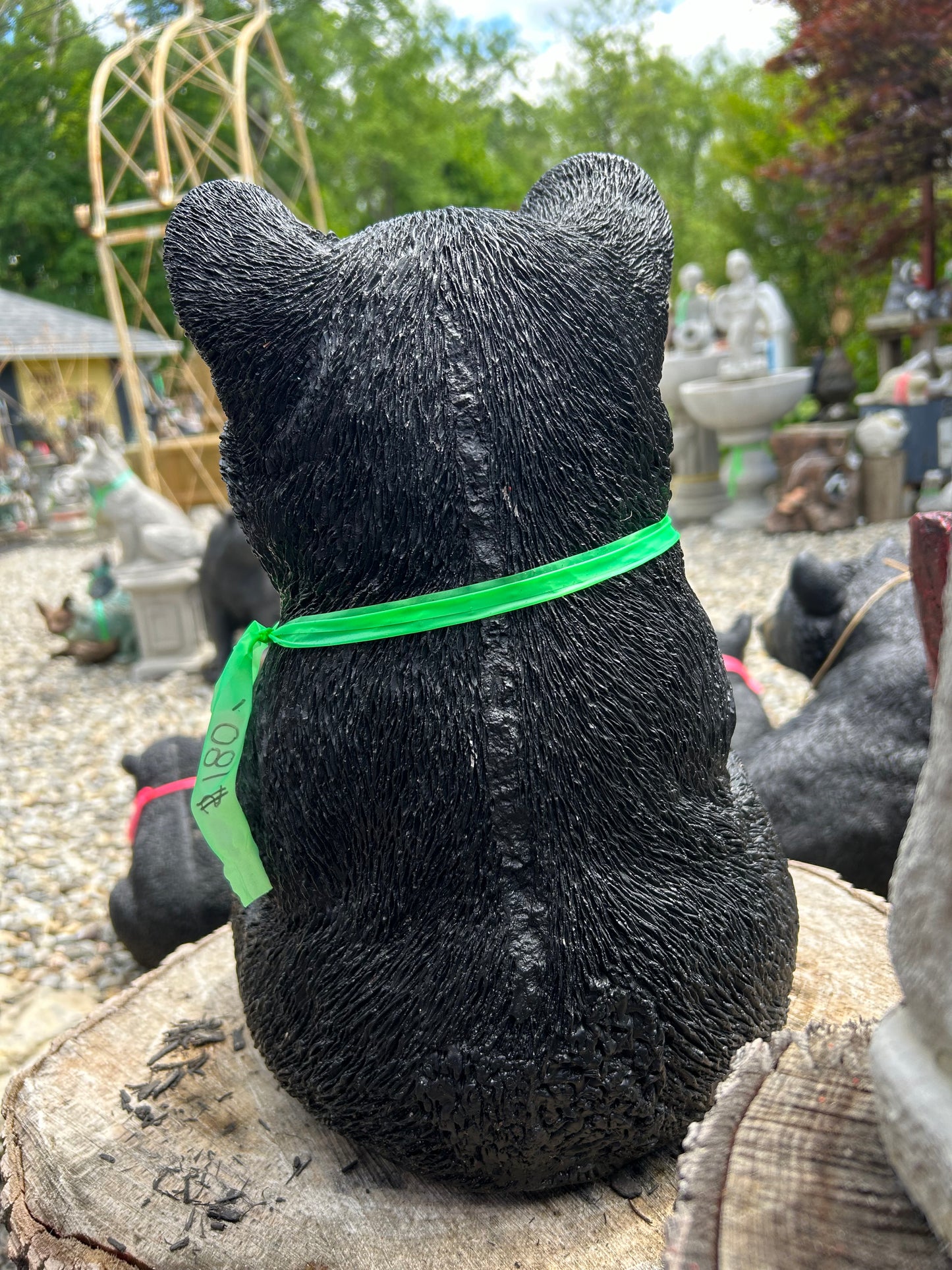 Sitting Bear Cub Statue