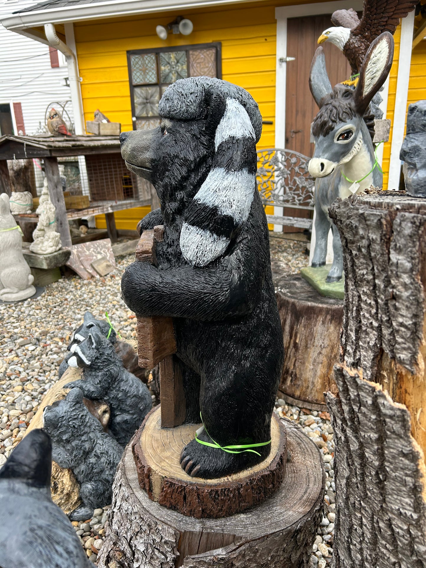 Standing Bear with “Welcome to Our Neck of the Woods”