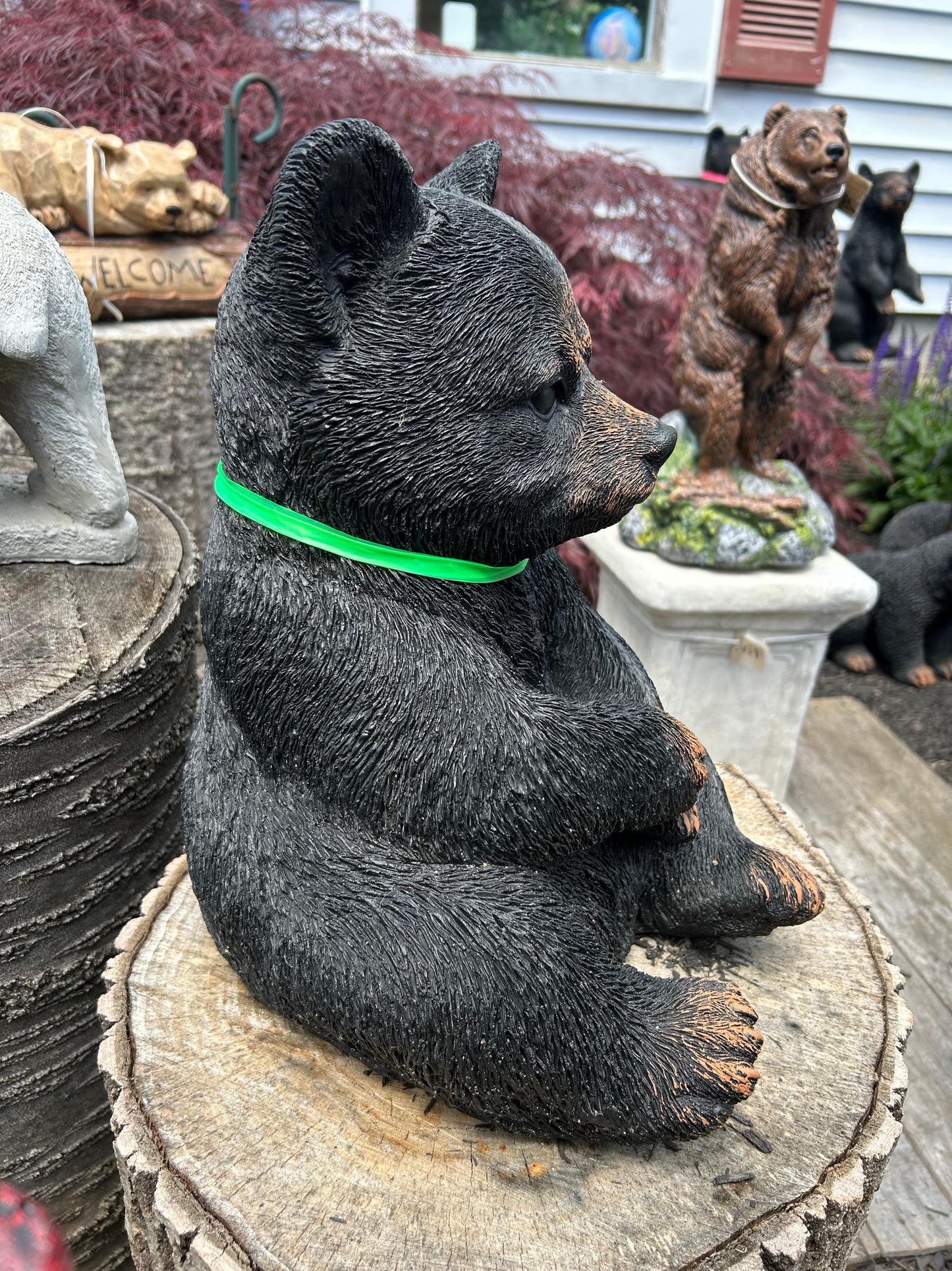 Sitting Bear Cub Statue