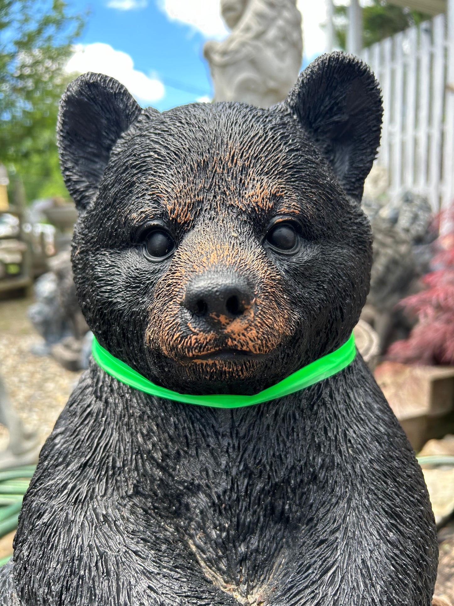 Sitting Bear Cub Statue