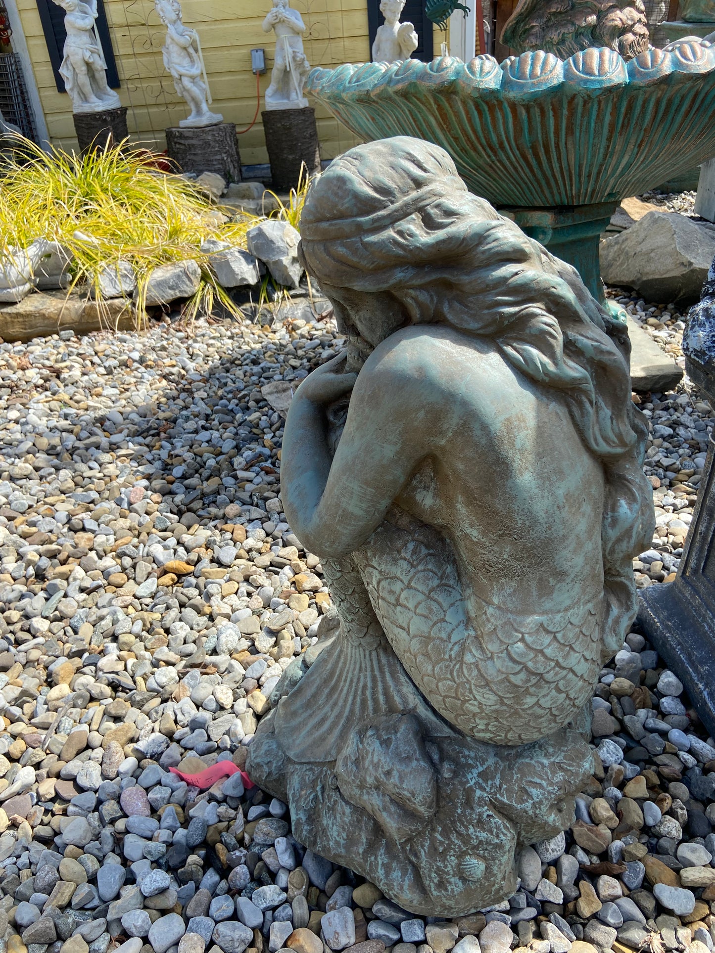 Bashful Mermaid Statue