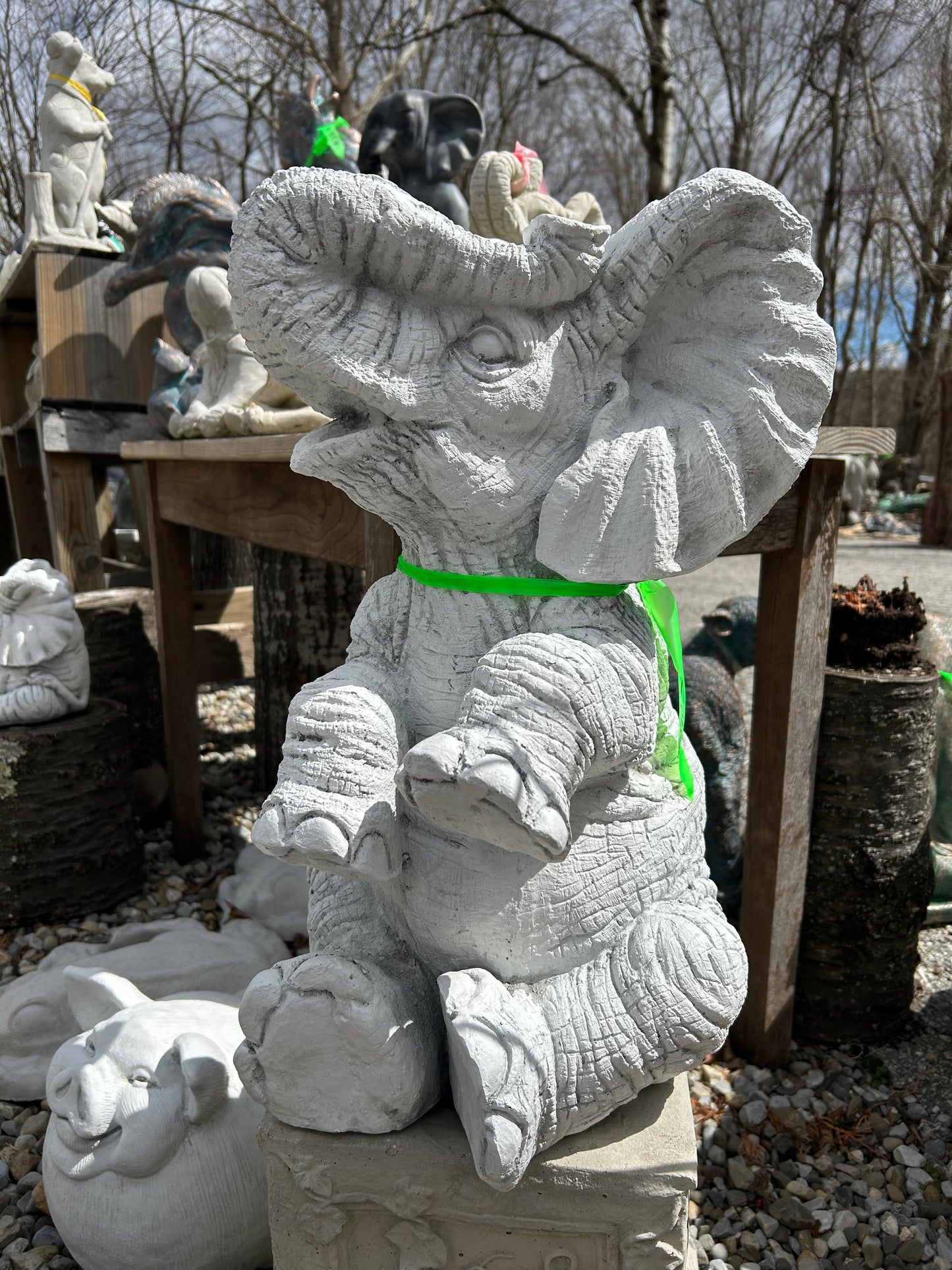 Large Sitting Elephant