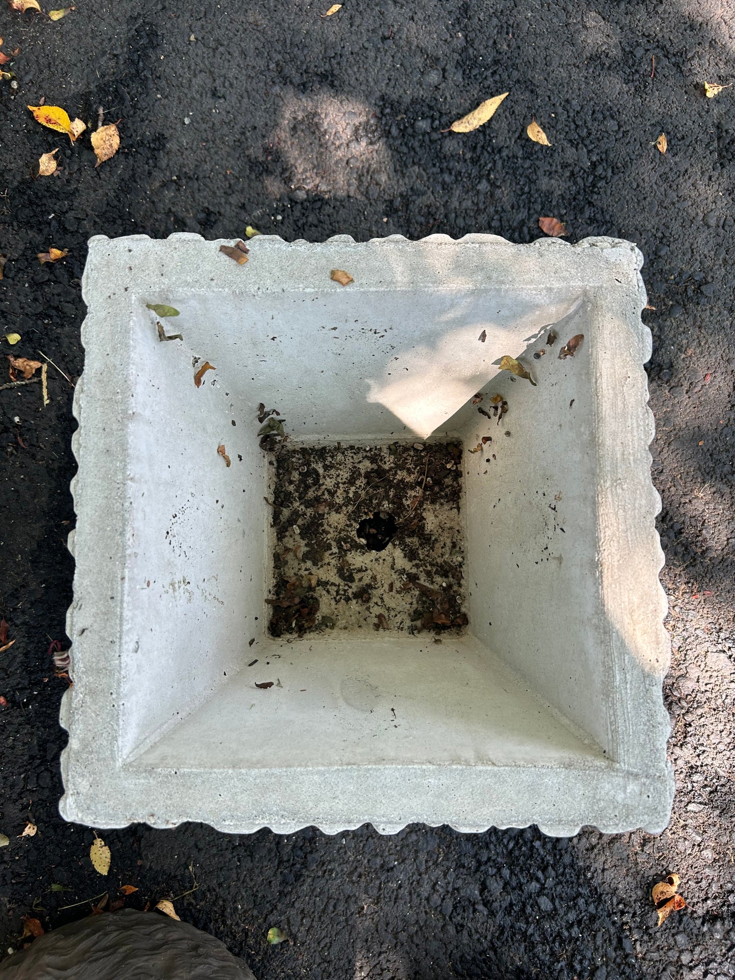 Rustic Woodlike Square Planter
