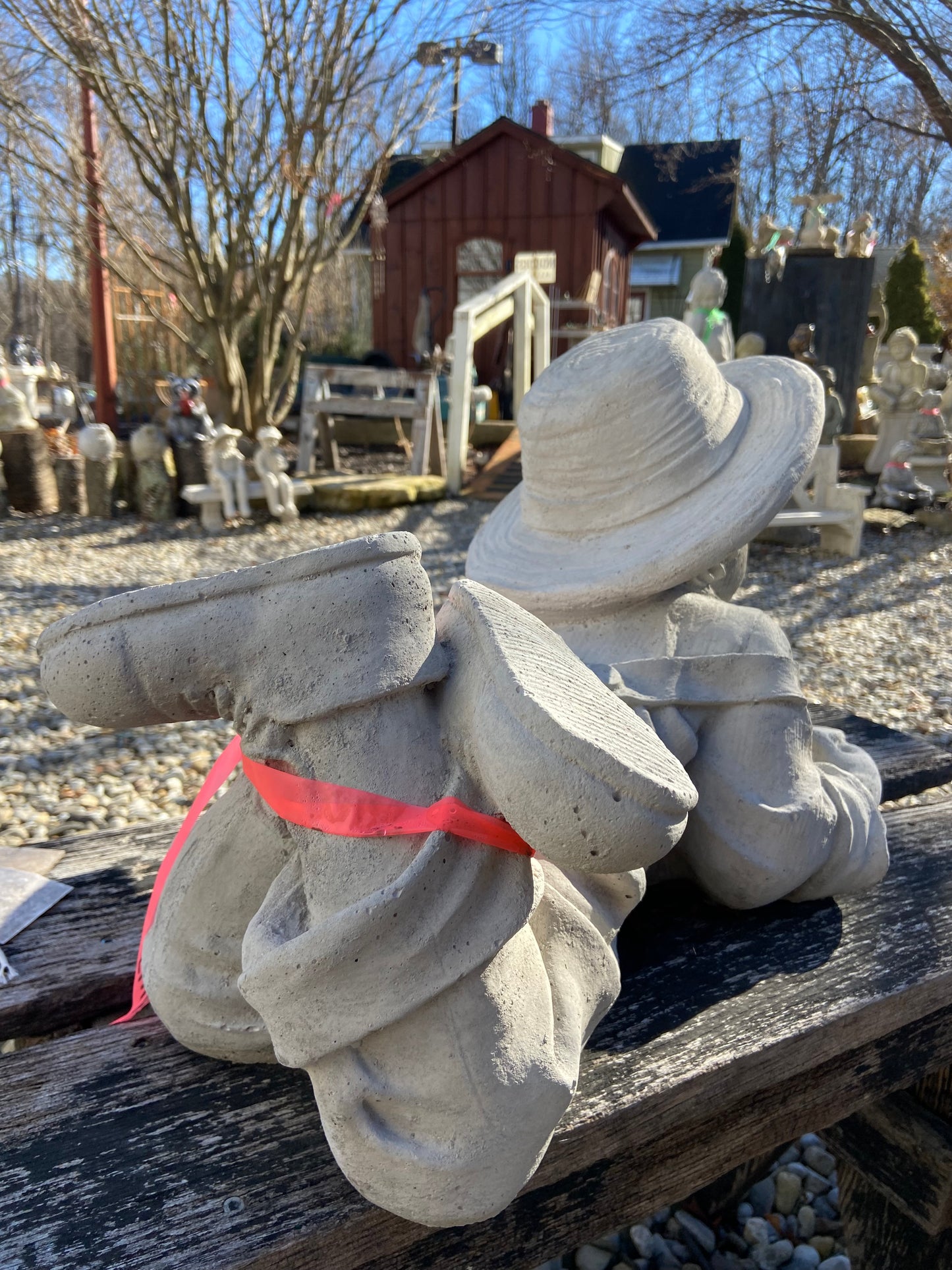 Large Boy Reading Statue