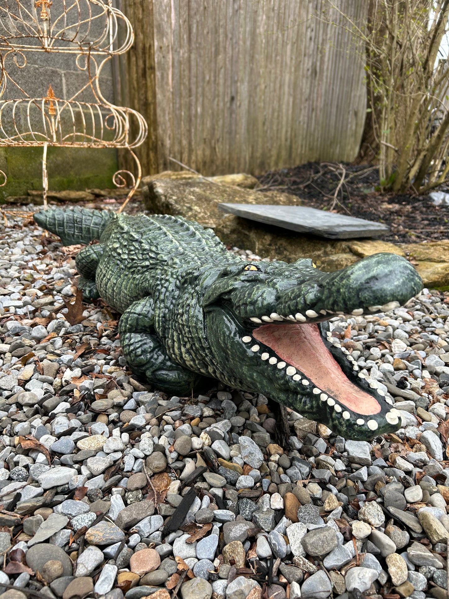 4' Large Alligator Statue