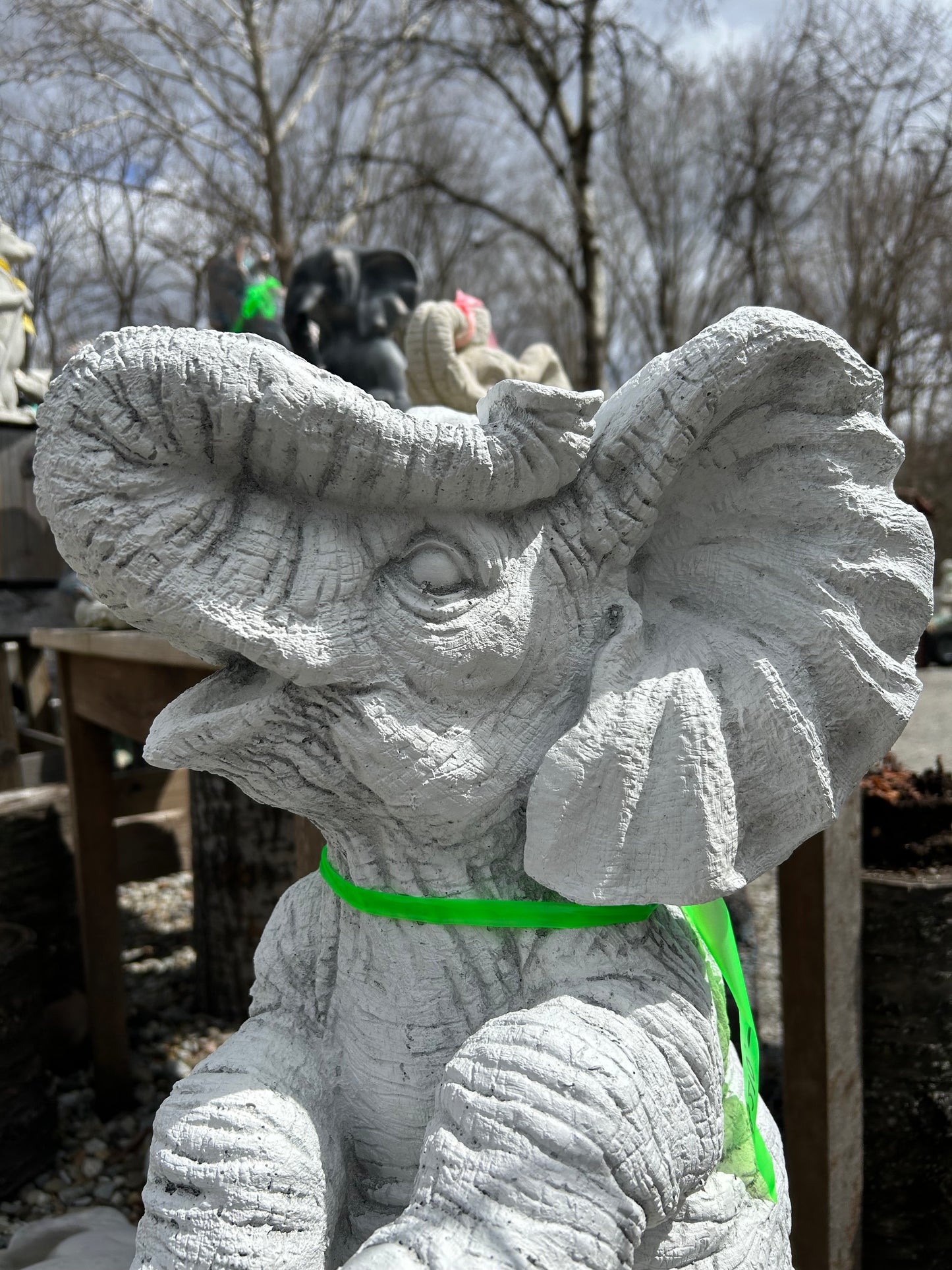 Large Sitting Elephant