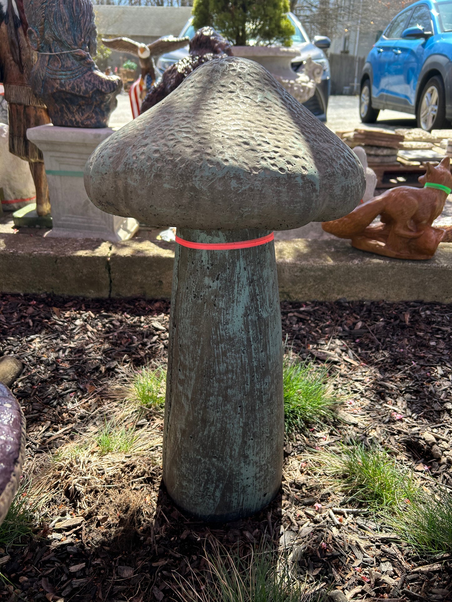 26" Tall Mushroom Statue