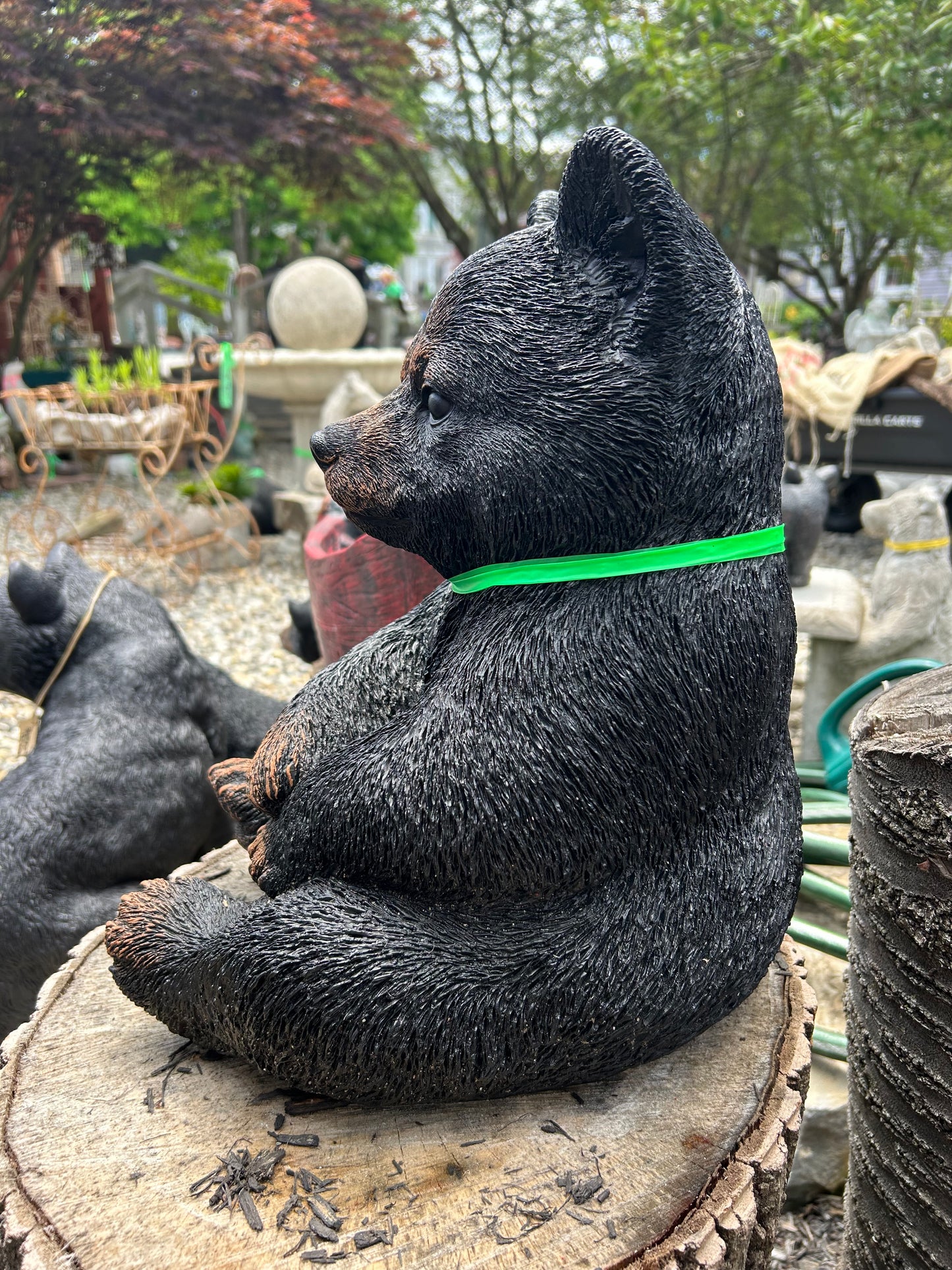 Sitting Bear Cub Statue
