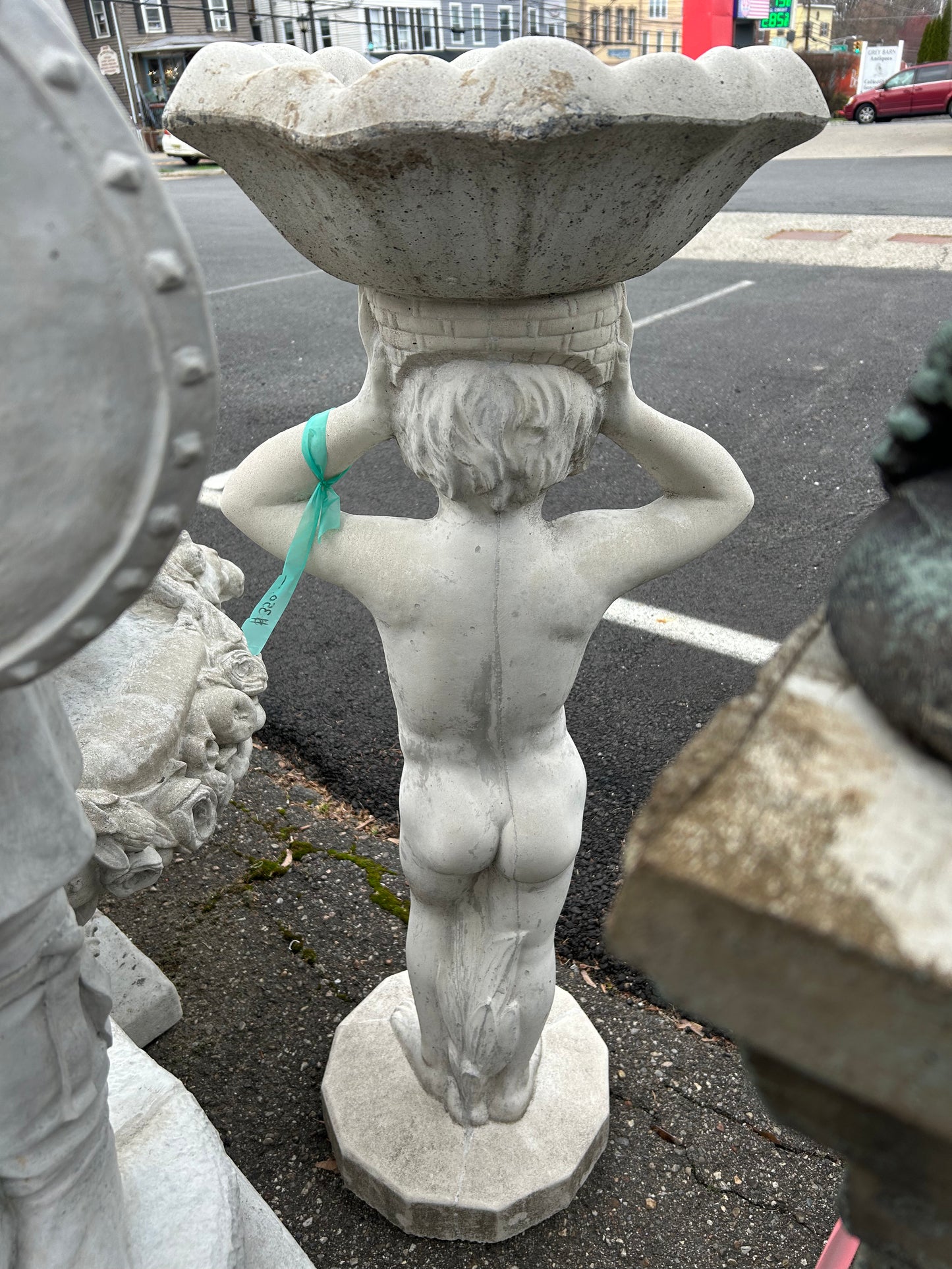 Boy Birdbath