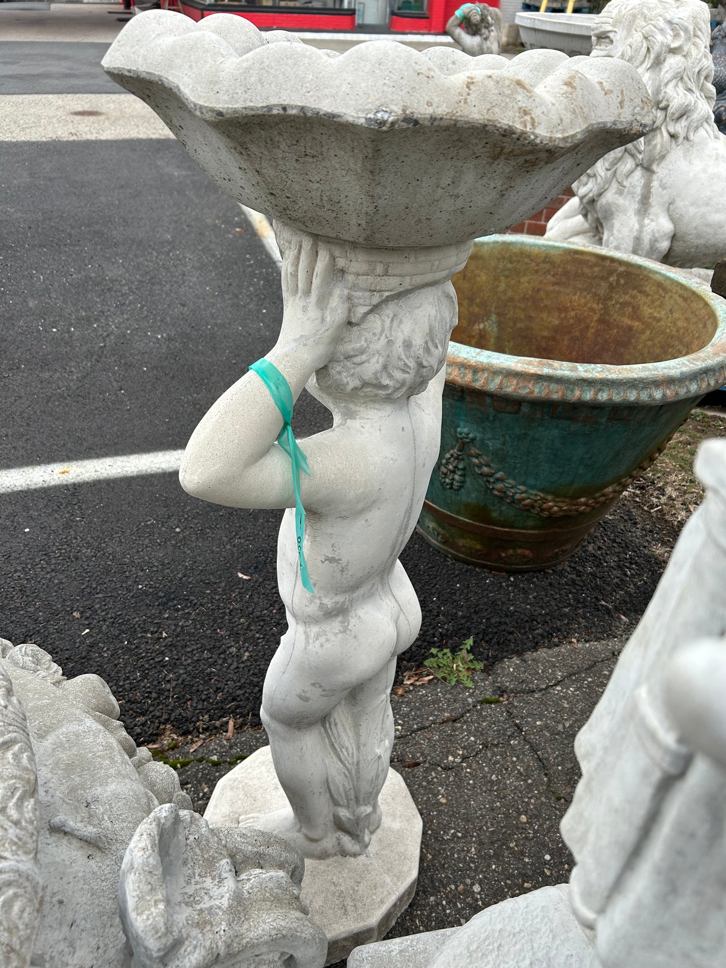 Boy Birdbath