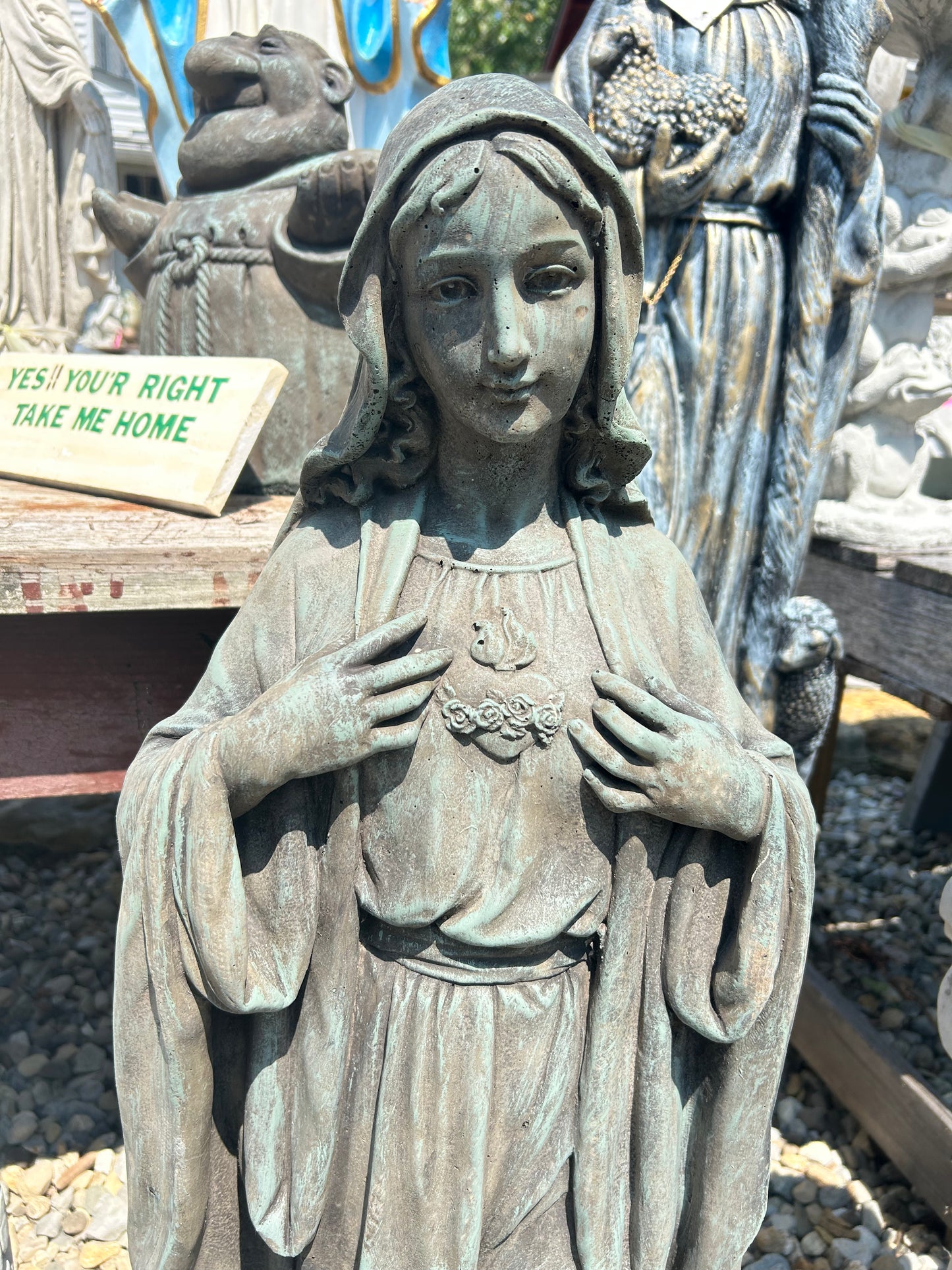 36” Tall Sacred Heart Madonna