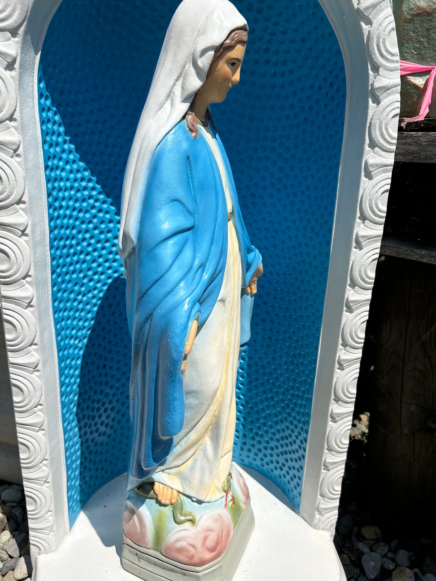 26” Tall Virgin Mary Detail Painted