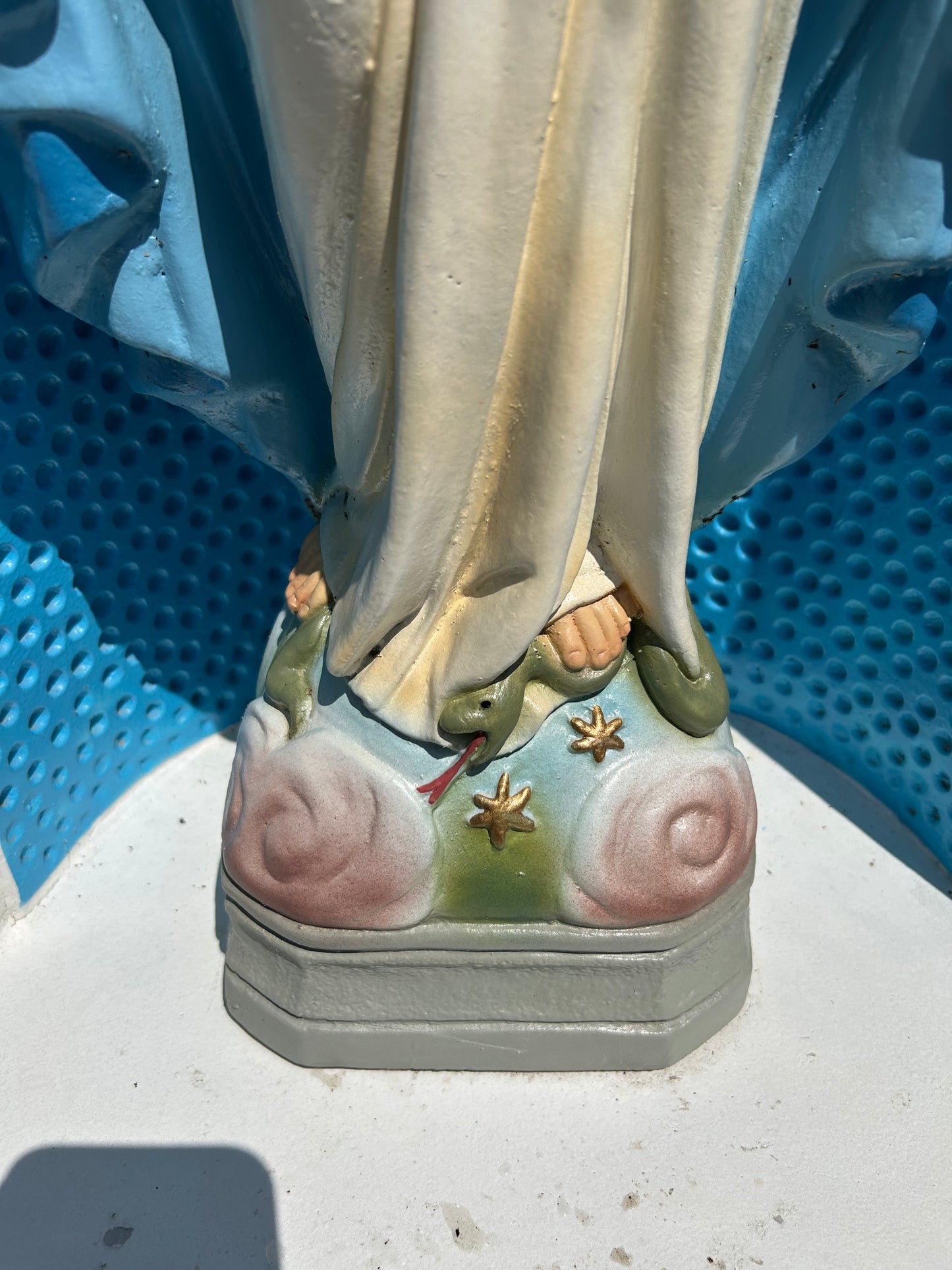 26” Tall Virgin Mary Detail Painted