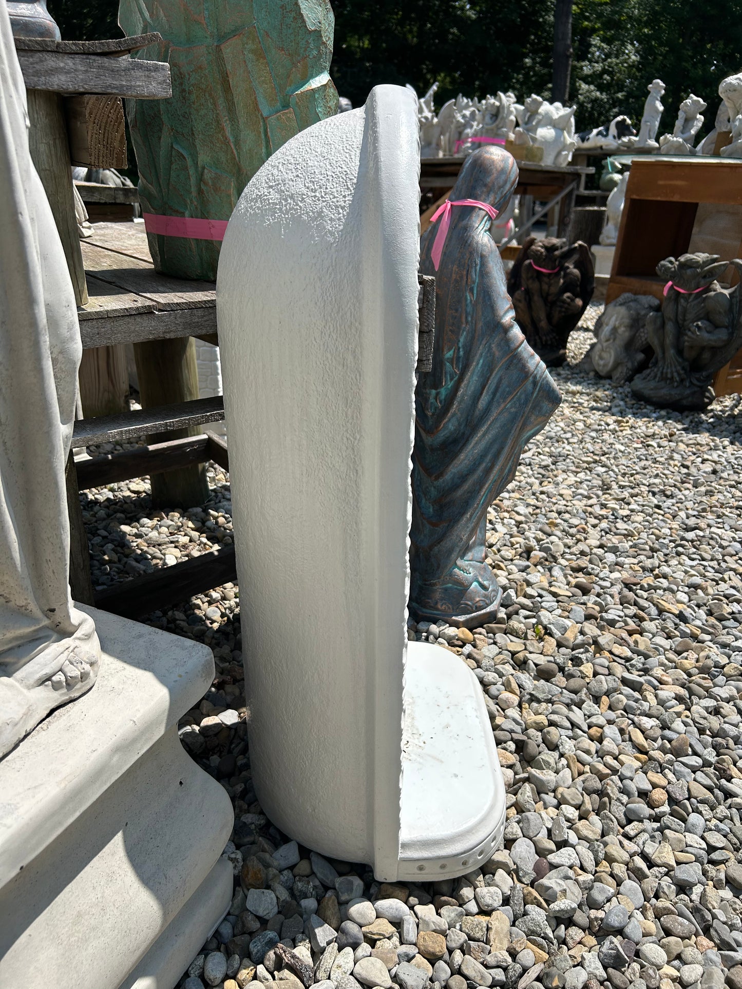 34” Painted Grotto with Cross