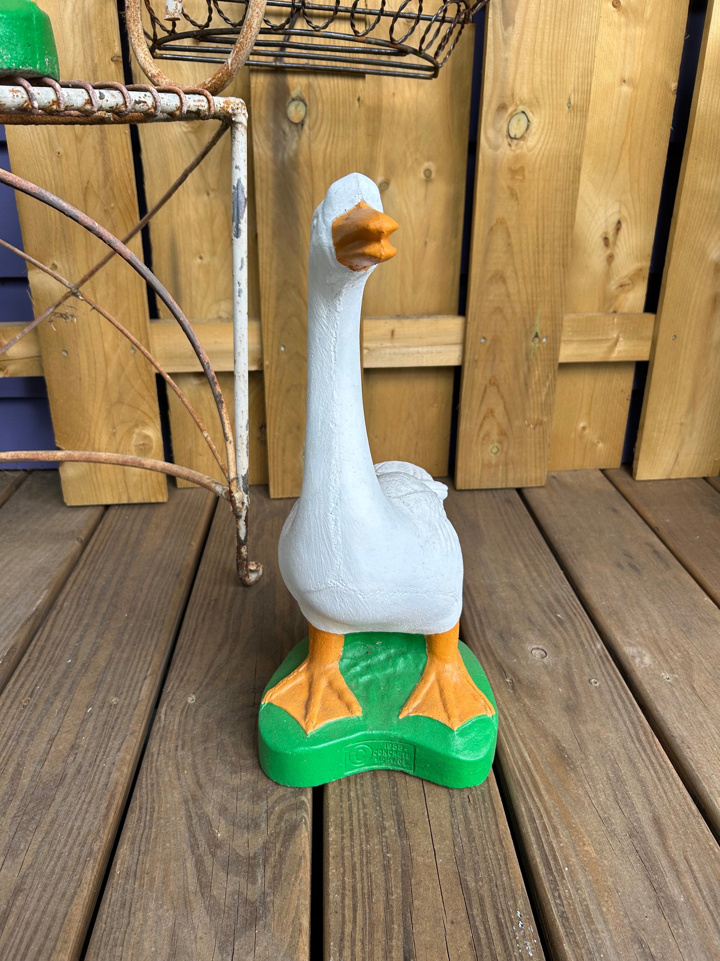 Small Goose Concrete Statue