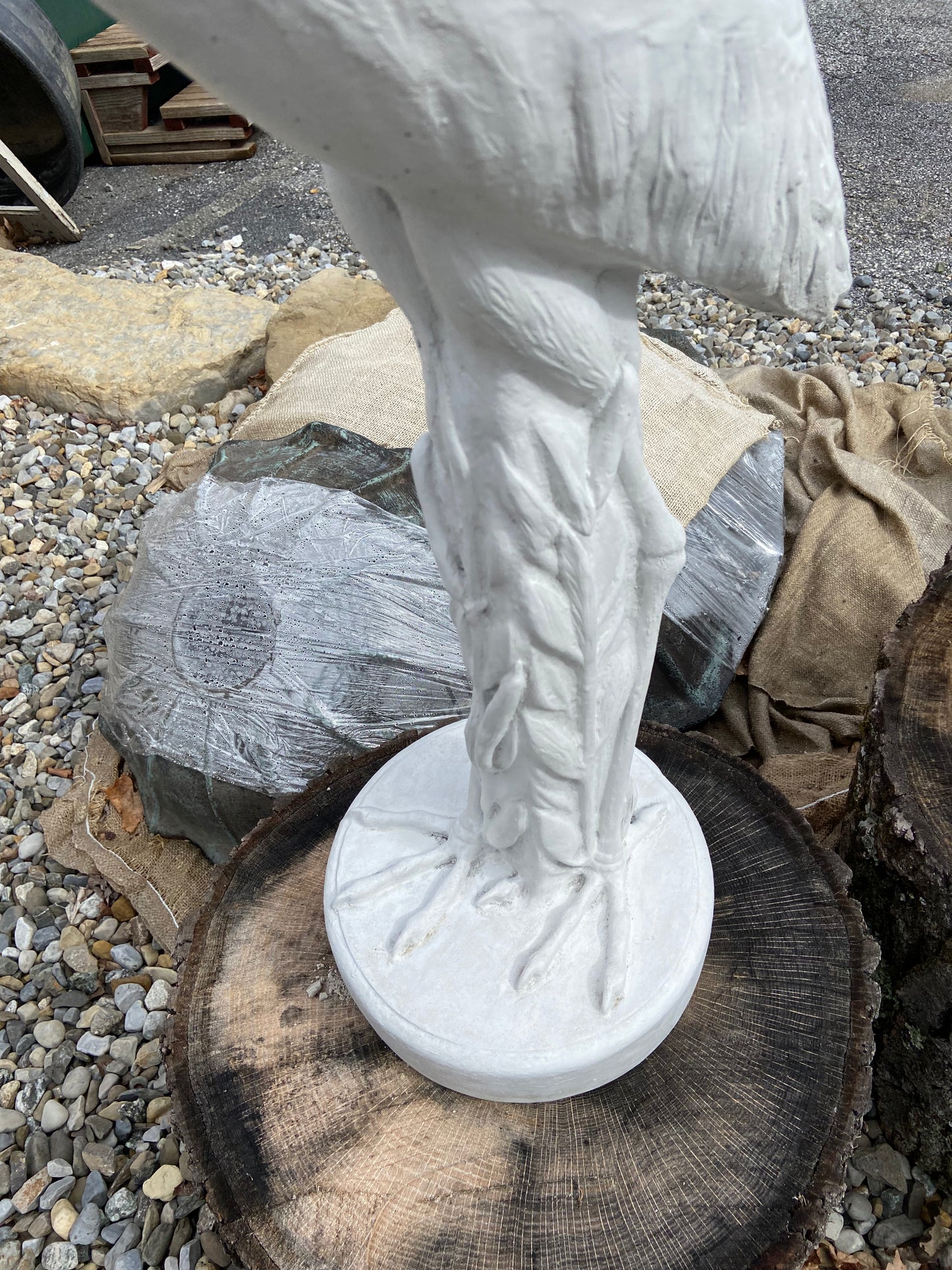 Egret Statue