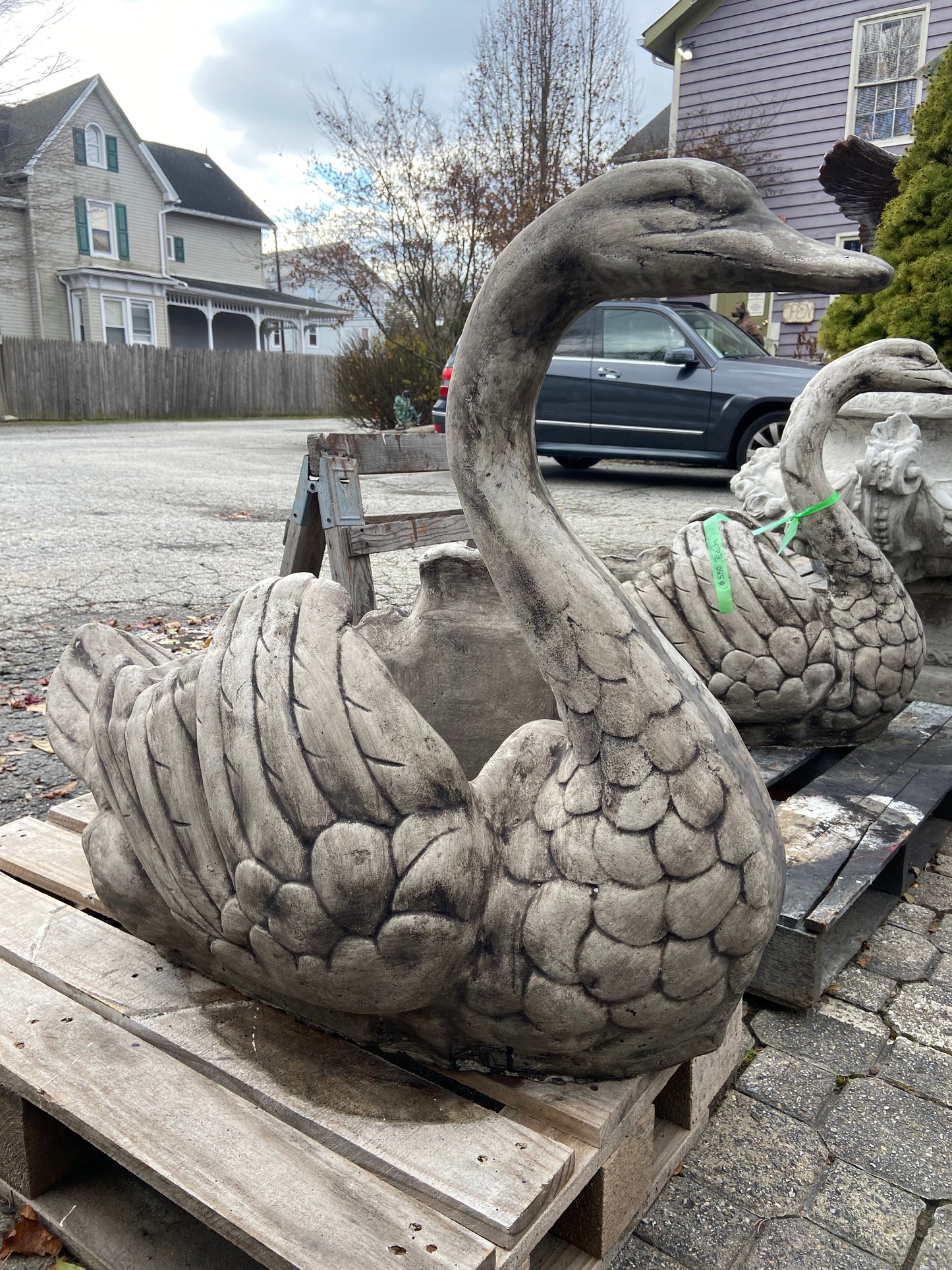 Large Swan Planter
