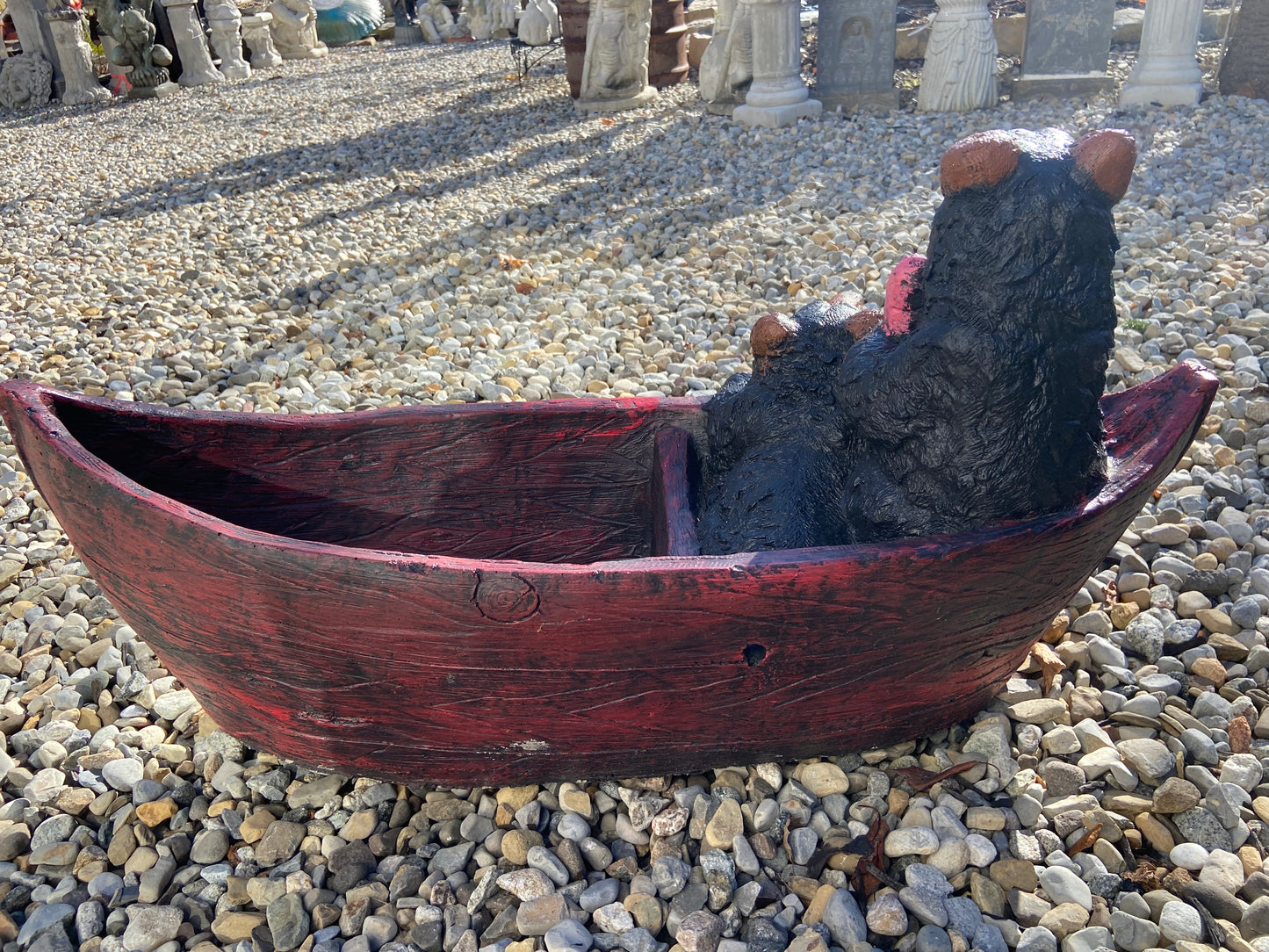 Bear Boat Planter