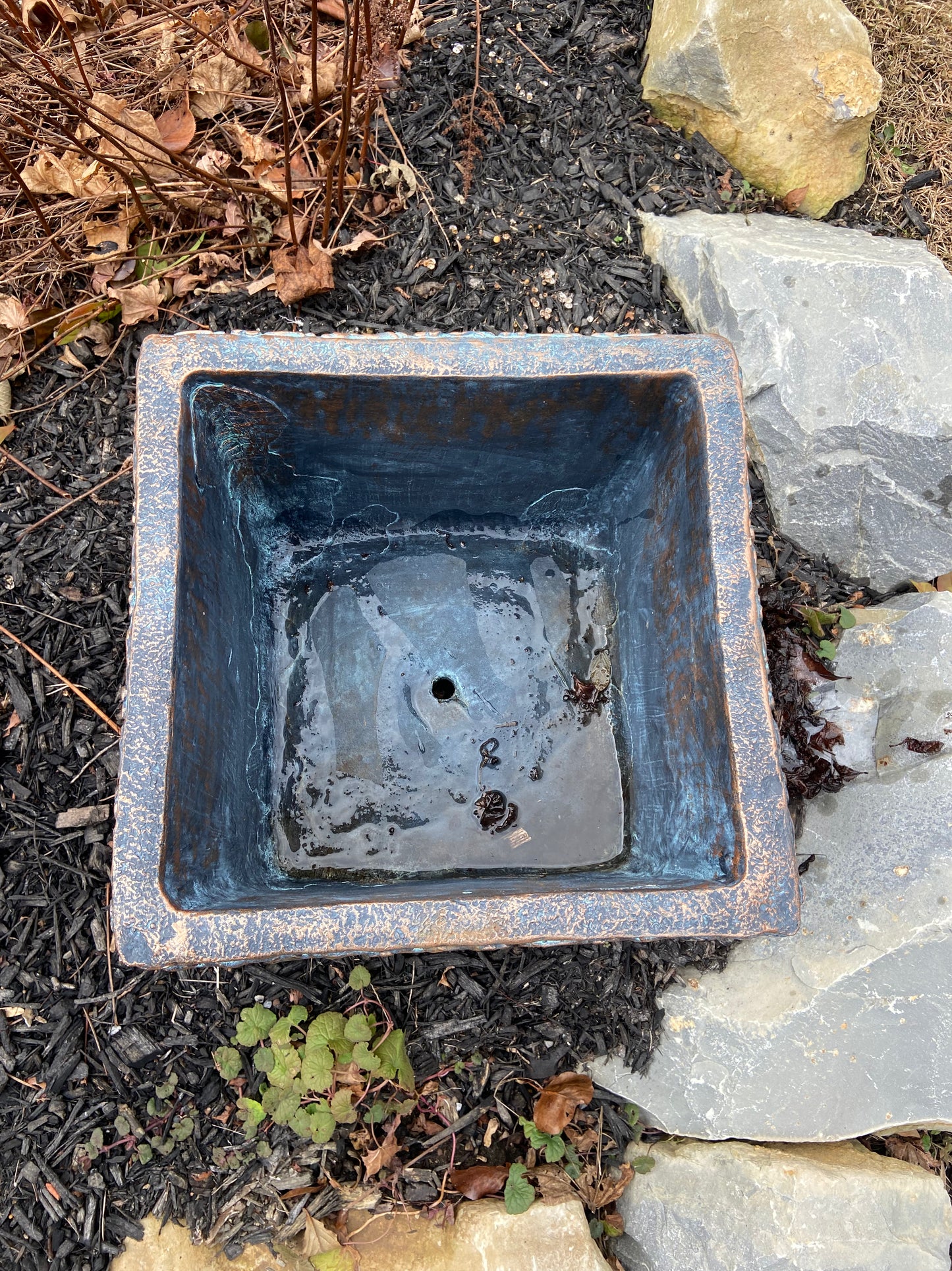 Square Hummingbird Planter