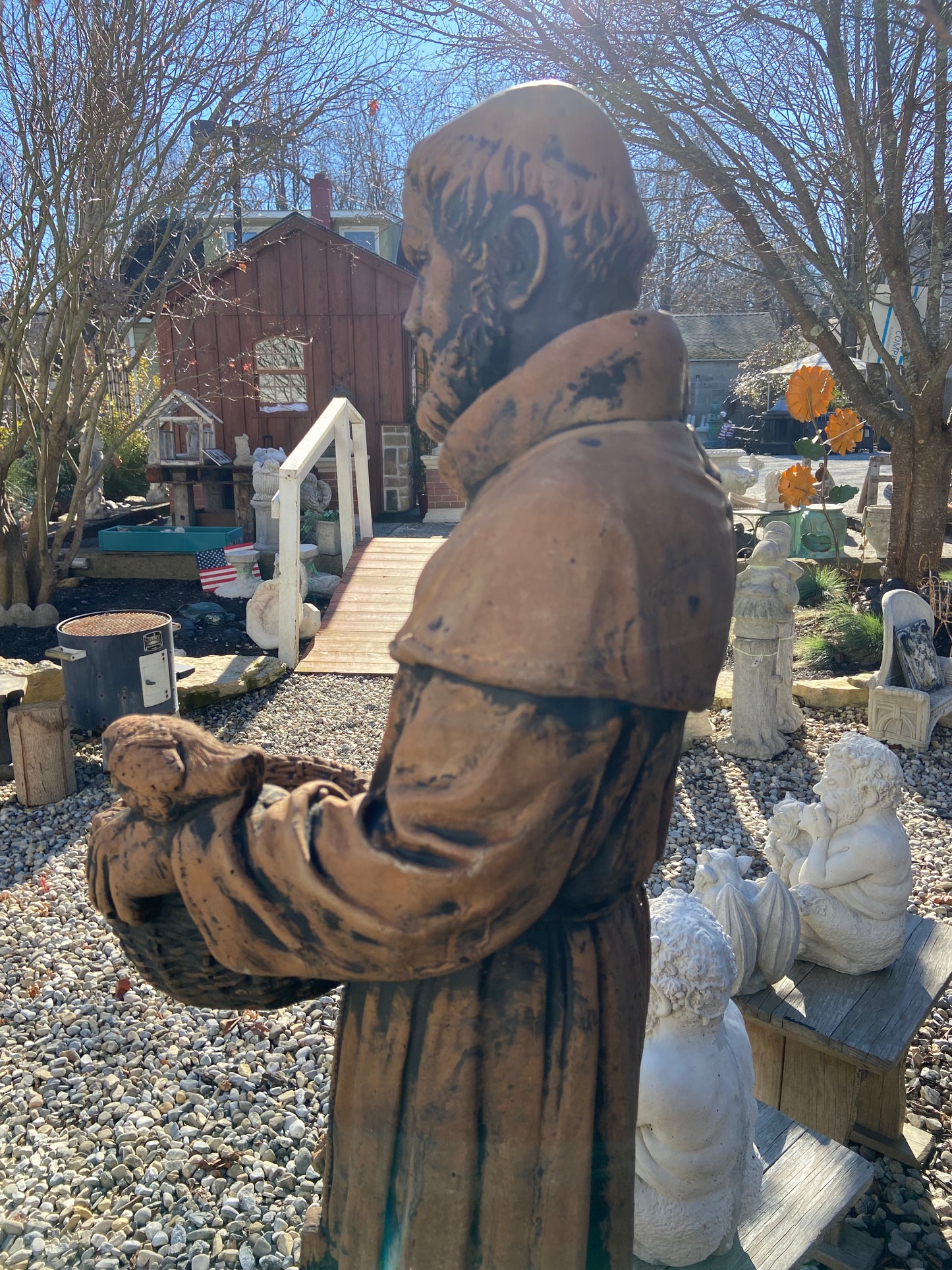 St. Francis Bird Feeder/Planter