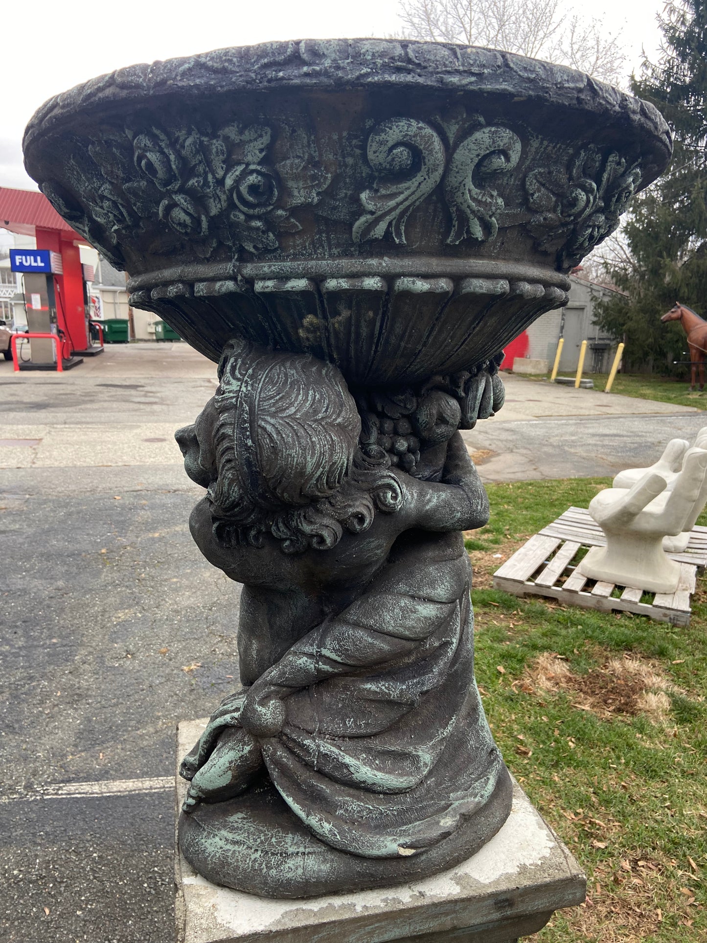 Cherub Planter (Left)