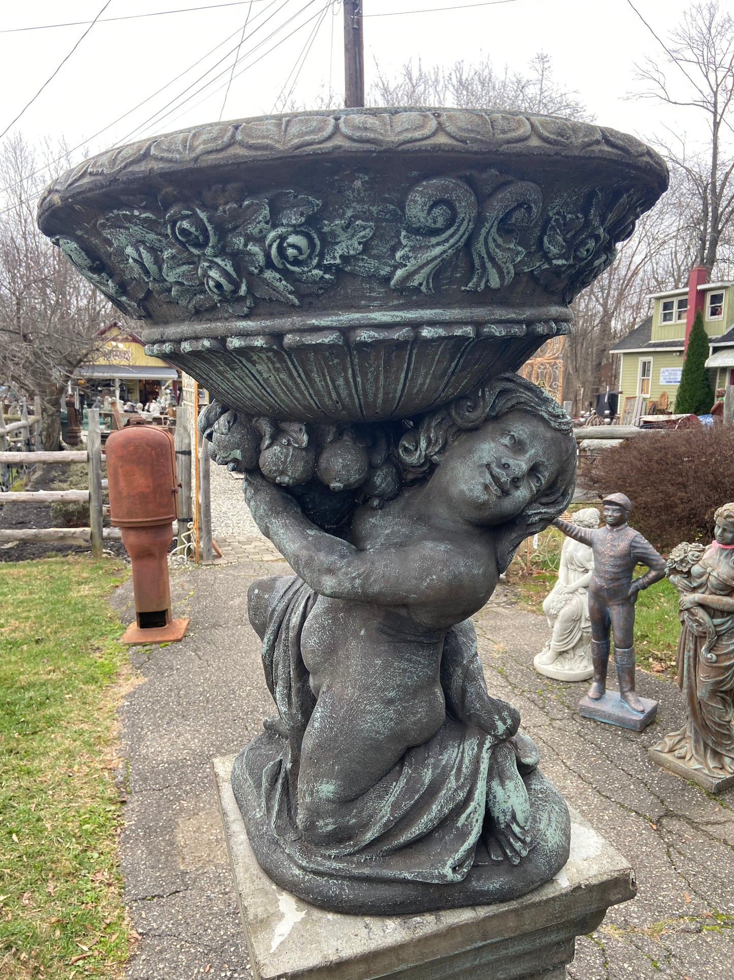 Cherub Planter (Left)