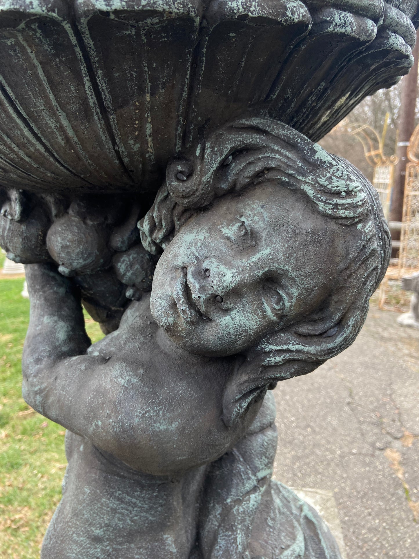 Cherub Planter (Left)