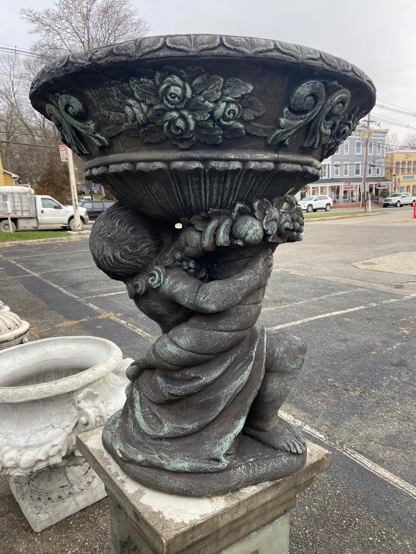 Cherub Planter (Left)