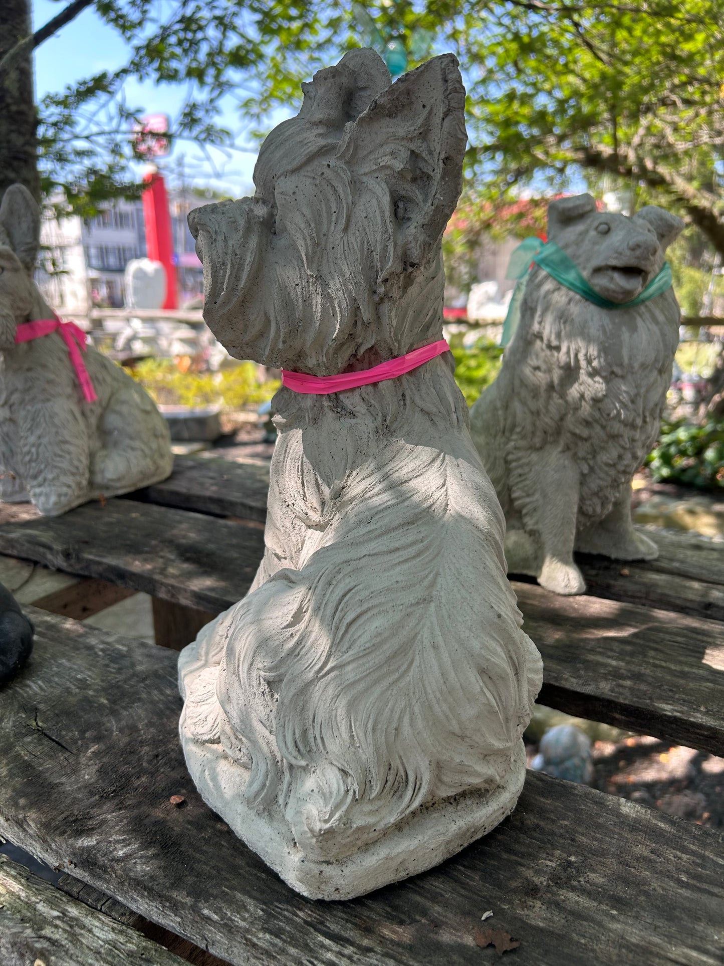 Lola (Yorkie with Bow Dog Statue)