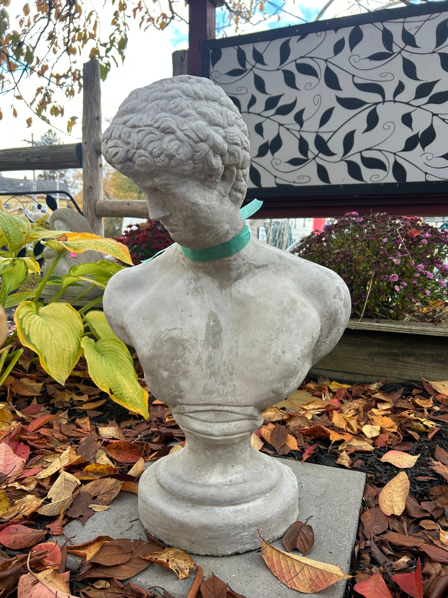 David Bust Concrete Statue