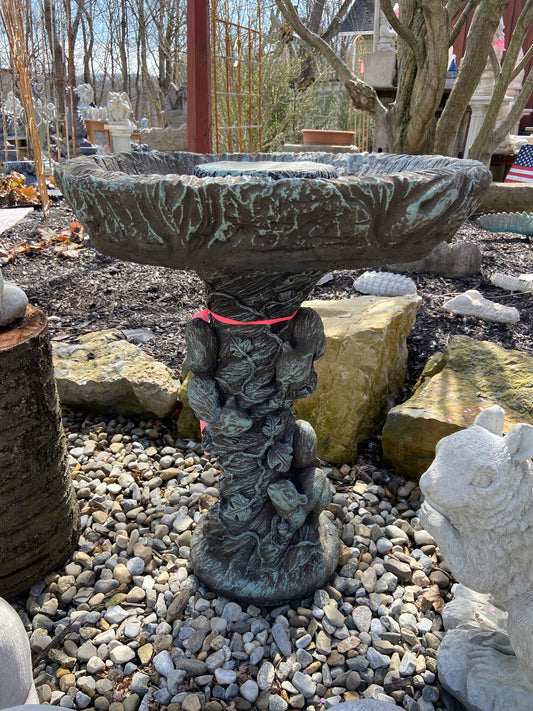 Squirrel Birdbath