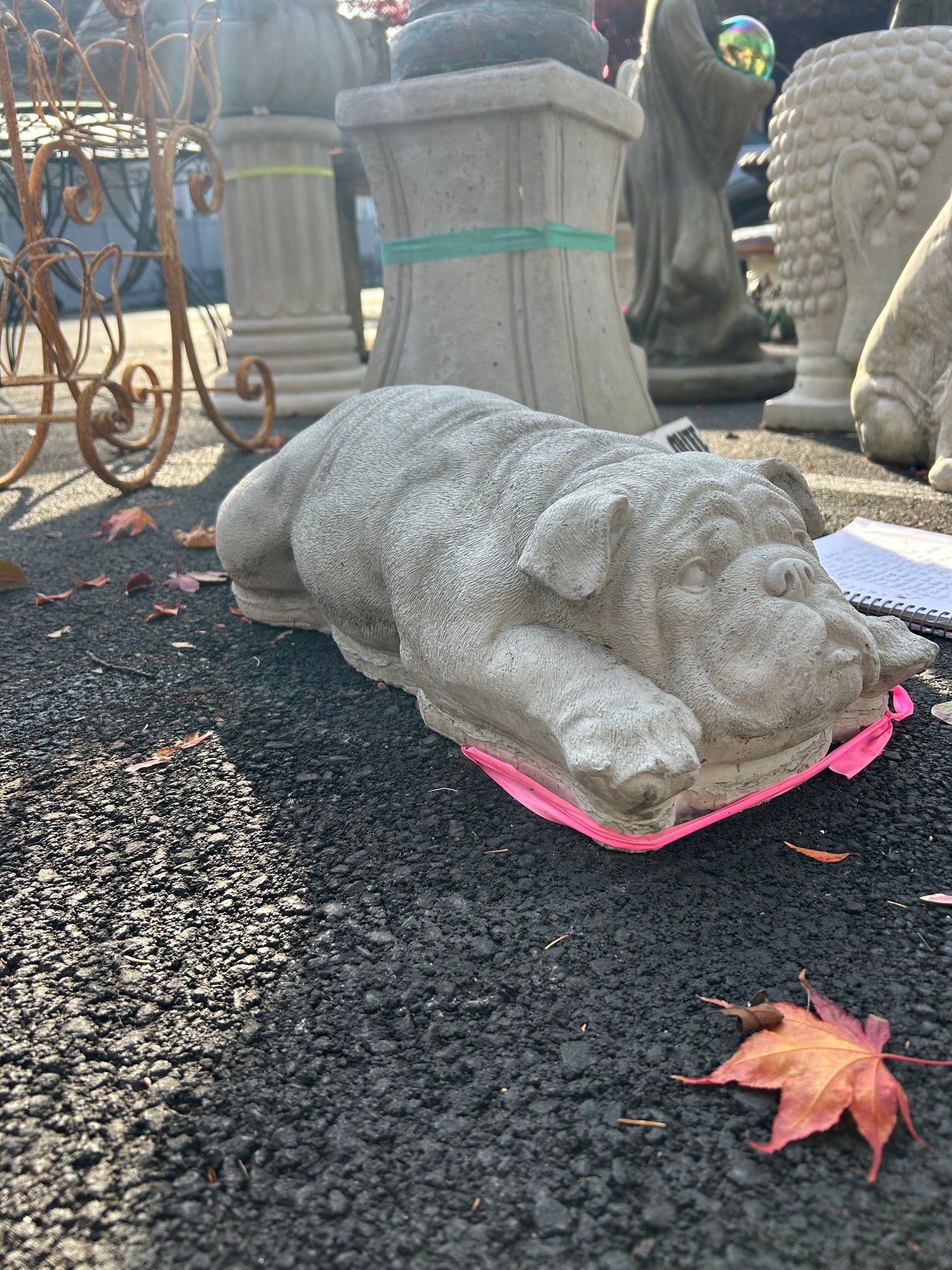 Layla- Laying Bulldog Statue