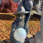 Wizard with Owl Statue