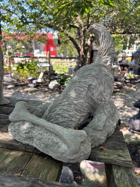 Digging Dog Concrete Statue