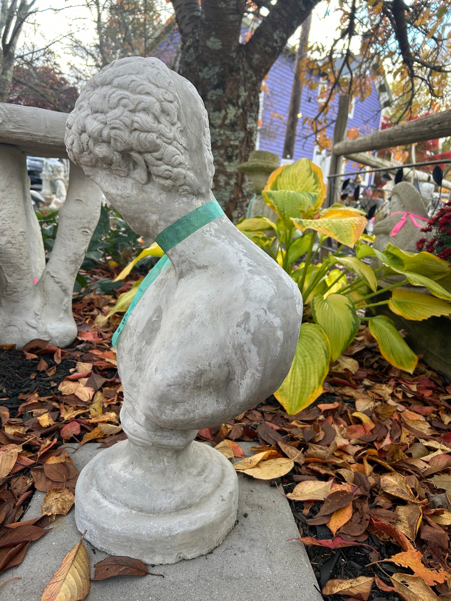 David Bust Concrete Statue