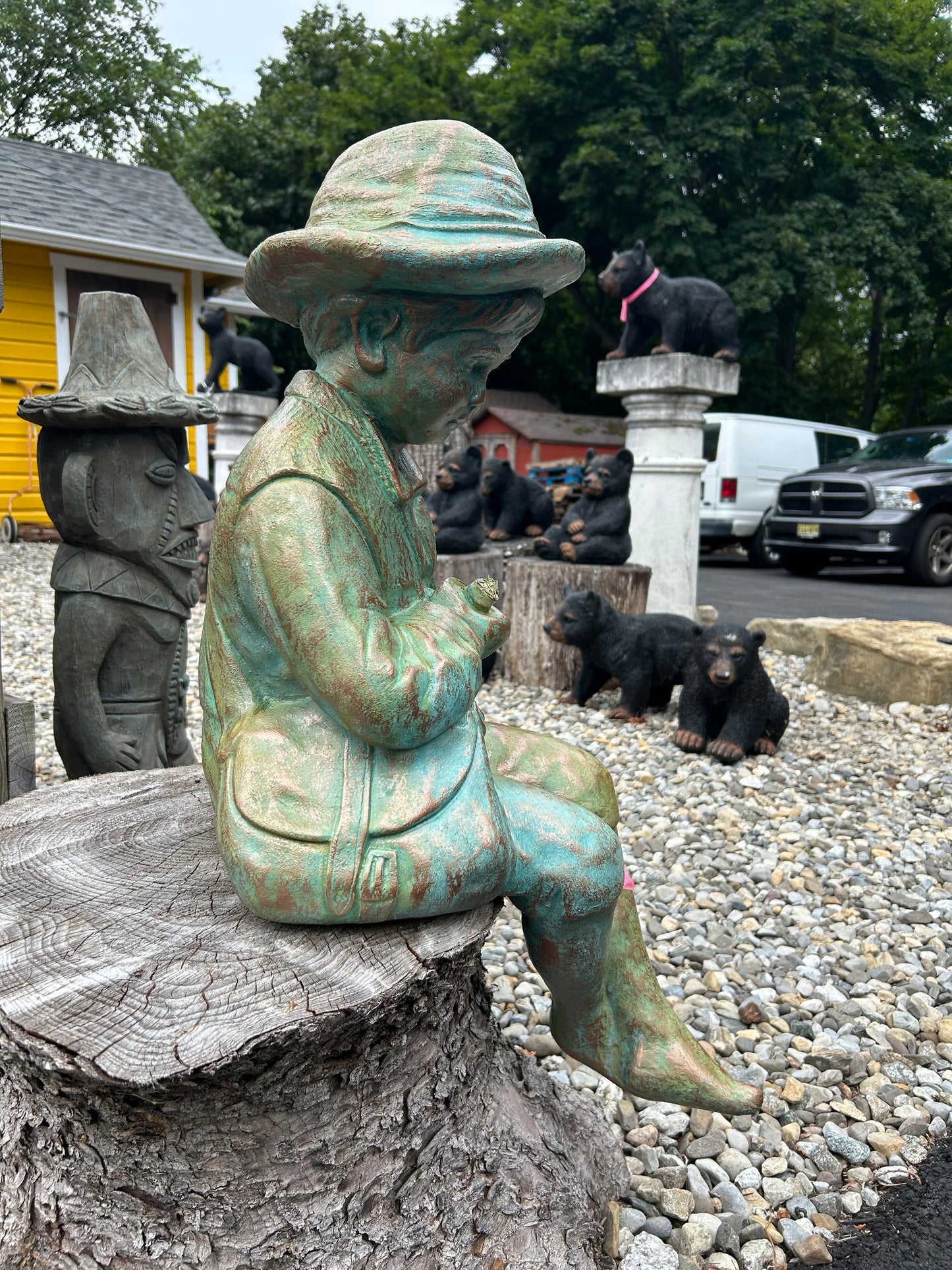 Fishing Boy with Hat