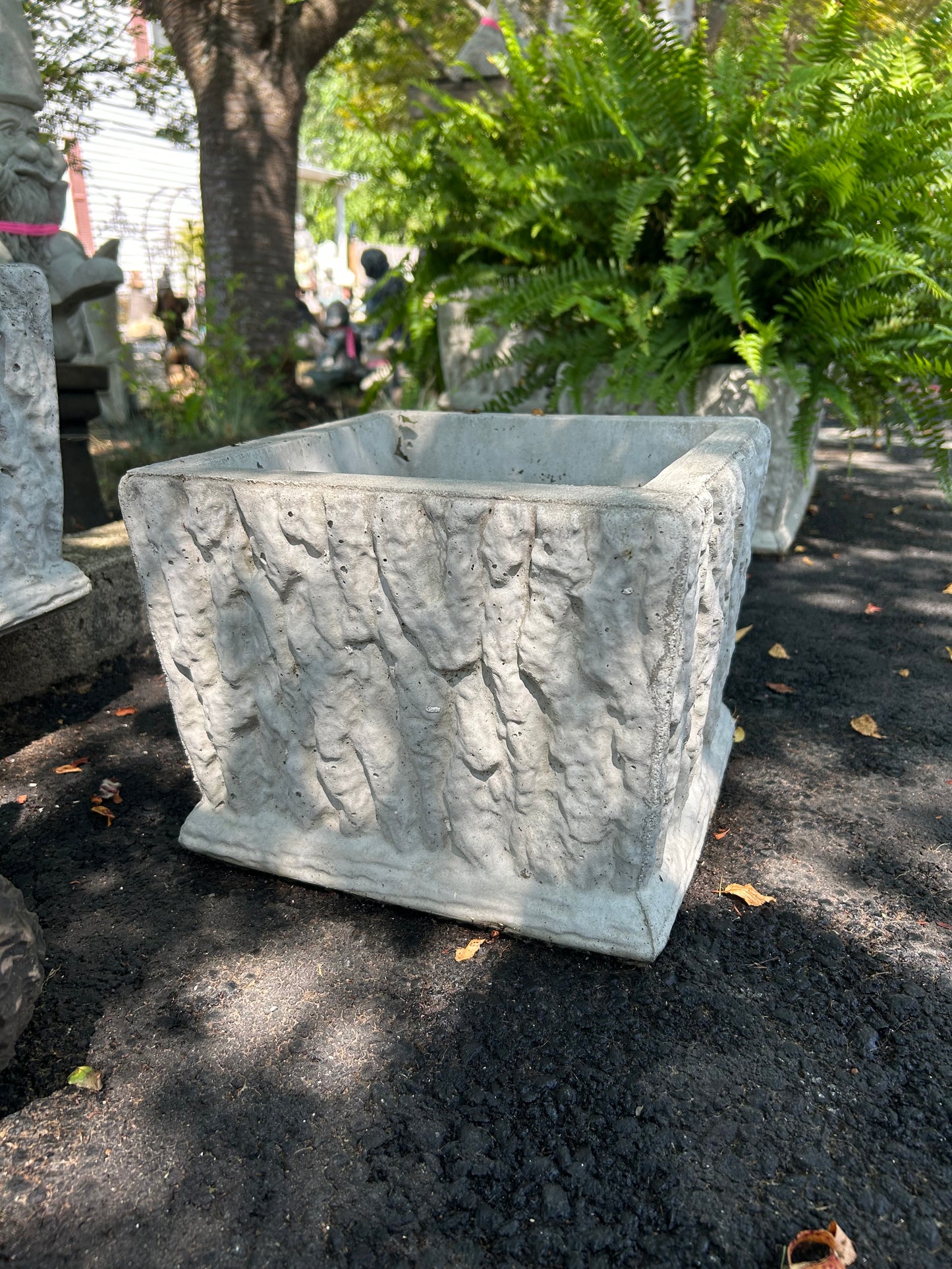 Rustic Woodlike Square Planter