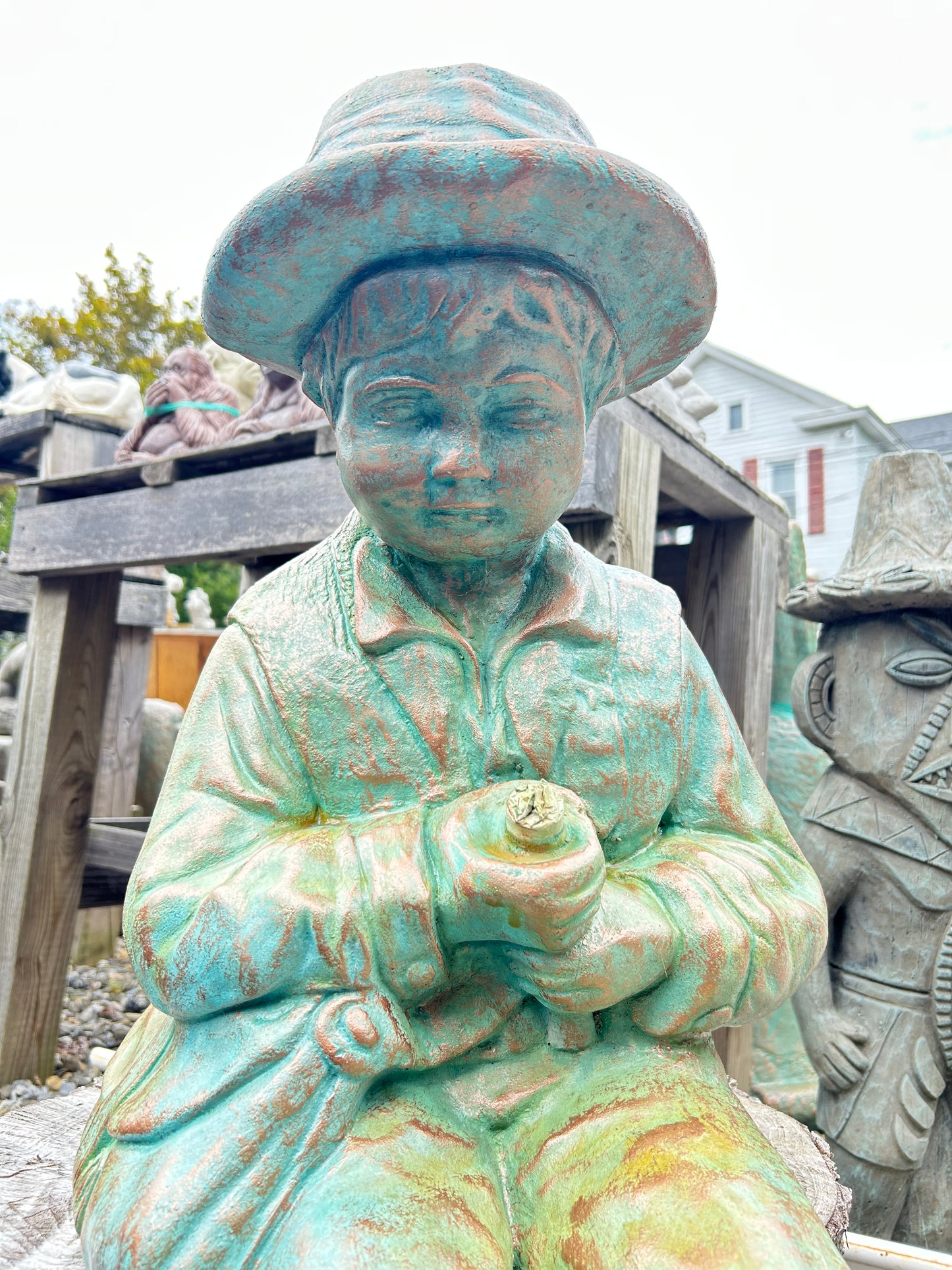 Fishing Boy with Hat