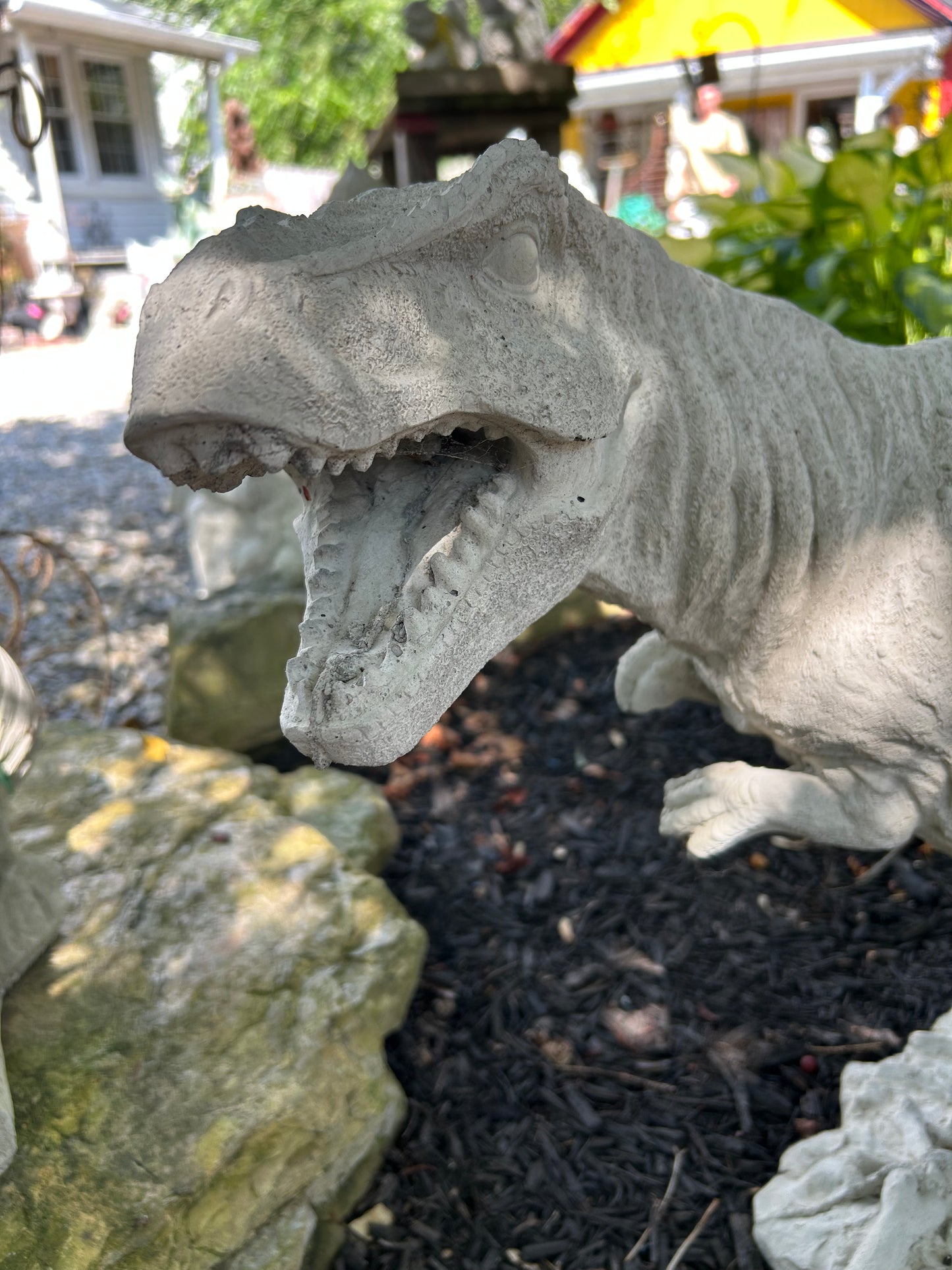 T-Rex Concrete Statue