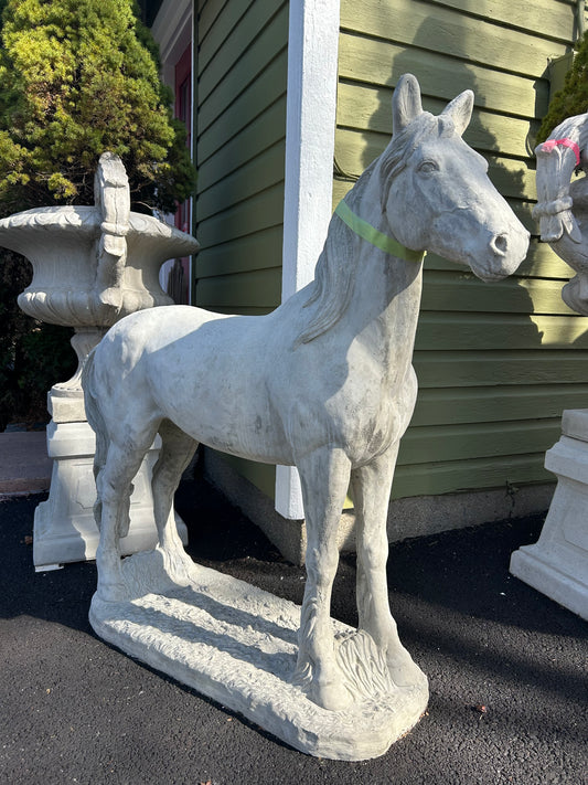 4ft Tall Horse Concrete Statue