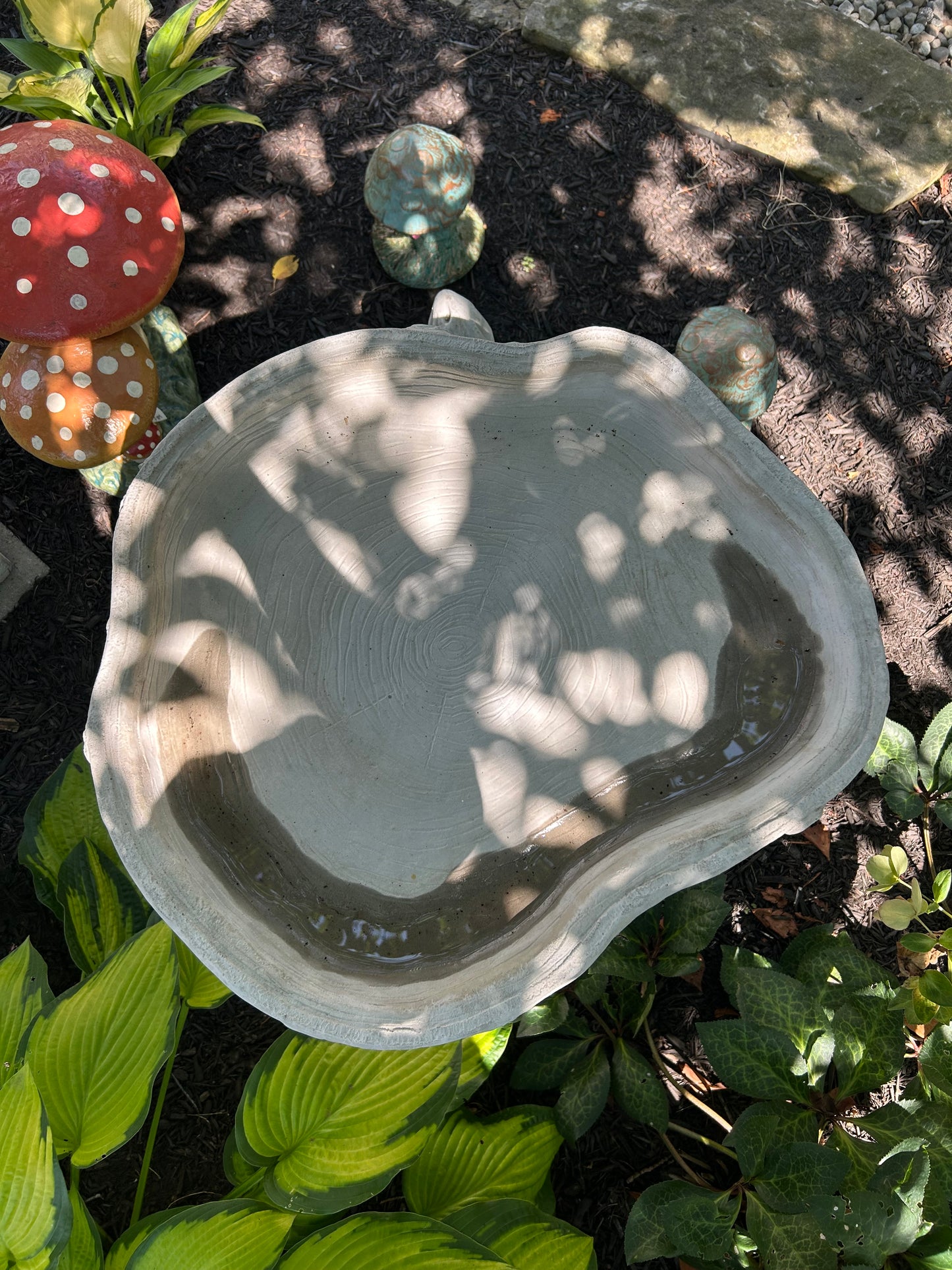 Birch Tree Birdbath
