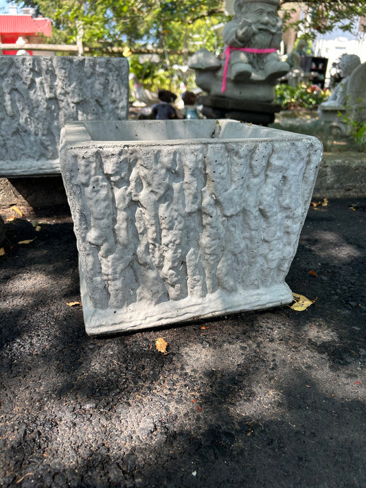 Rustic Woodlike Square Planter