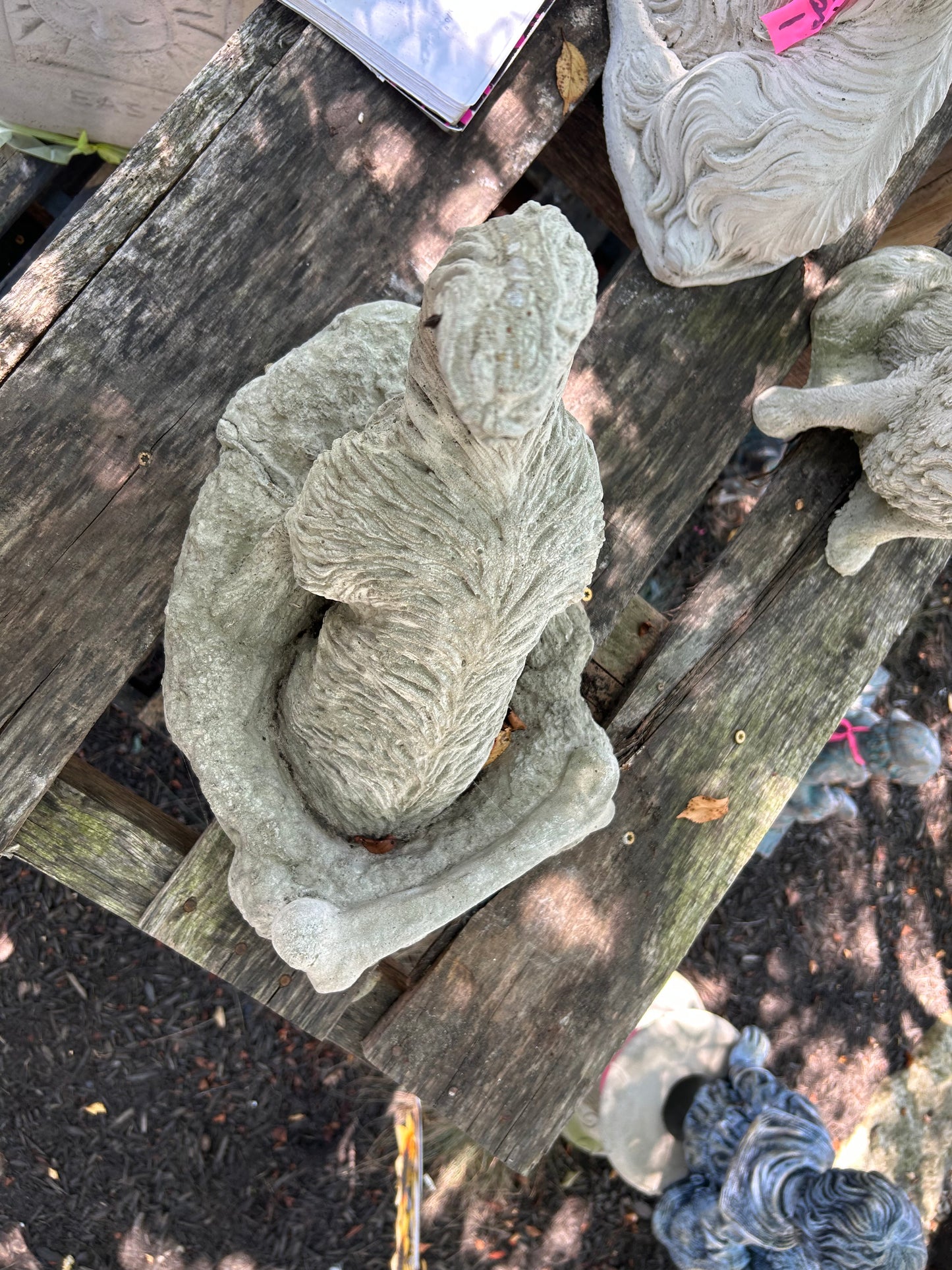 Digging Dog Concrete Statue