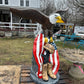 X-Lrg Eagle with Flag and Battle Cross