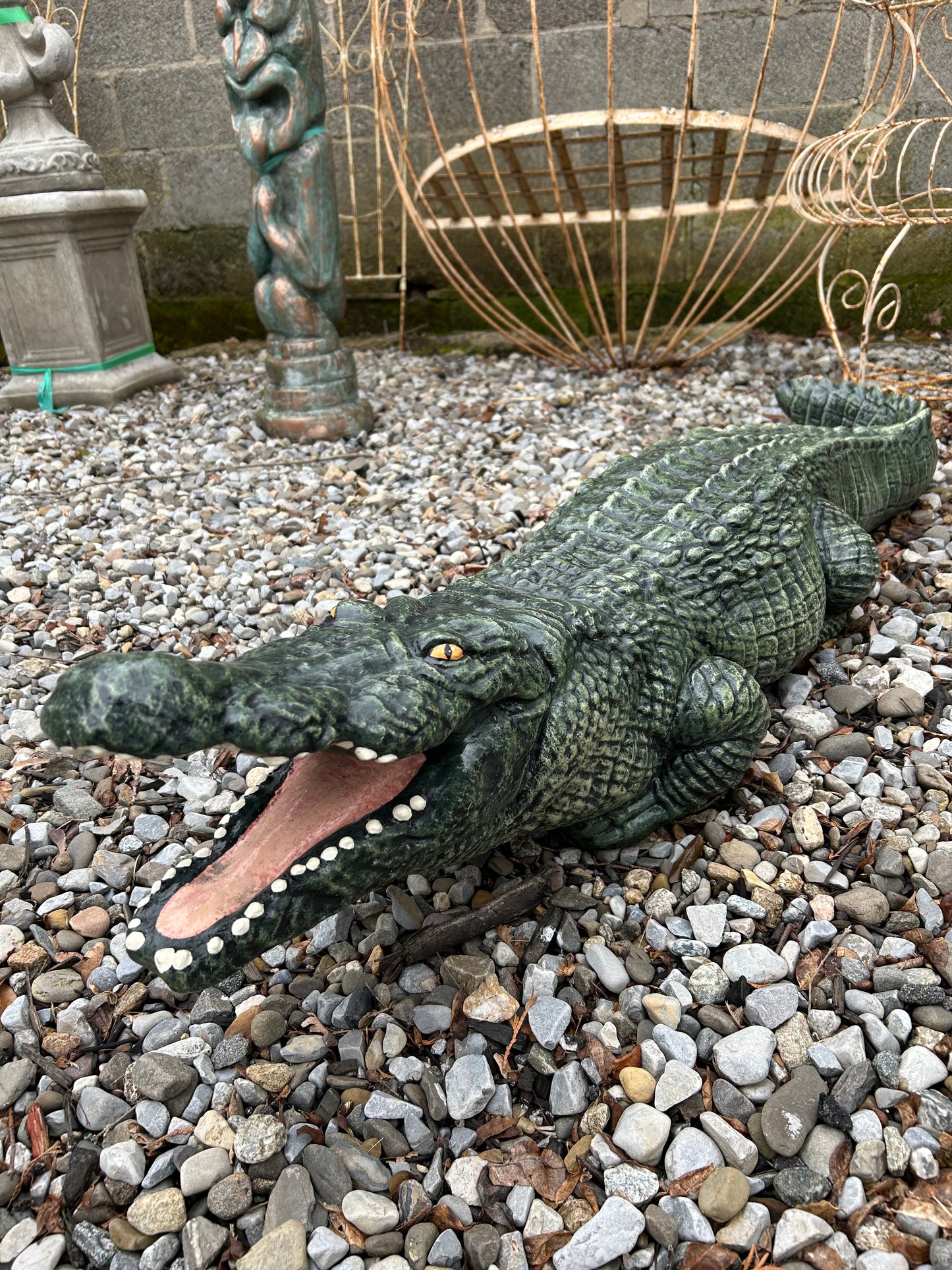 4' Large Alligator Statue