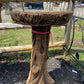 Log Birdbath