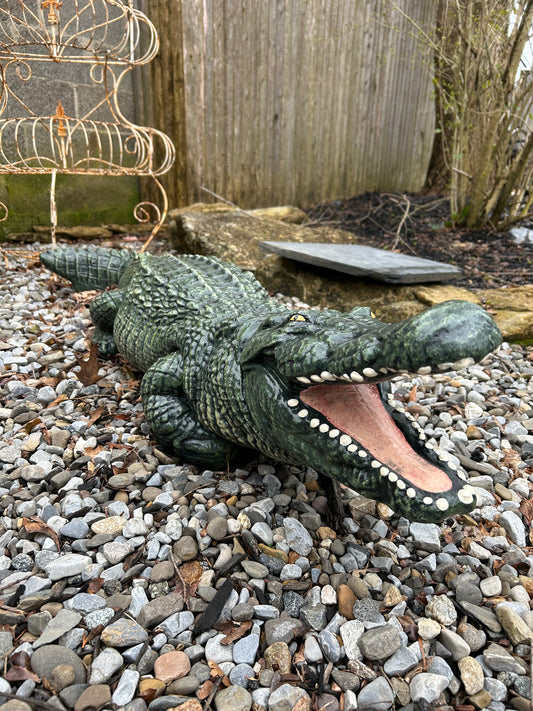 4' Large Alligator Statue