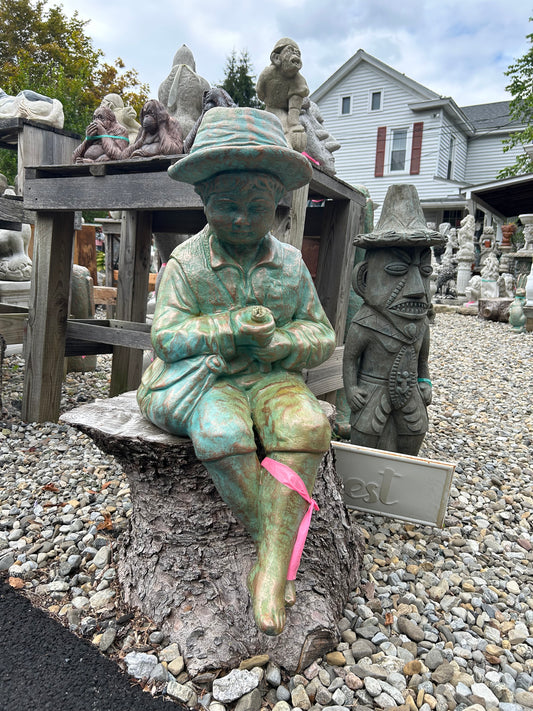 Fishing Boy with Hat
