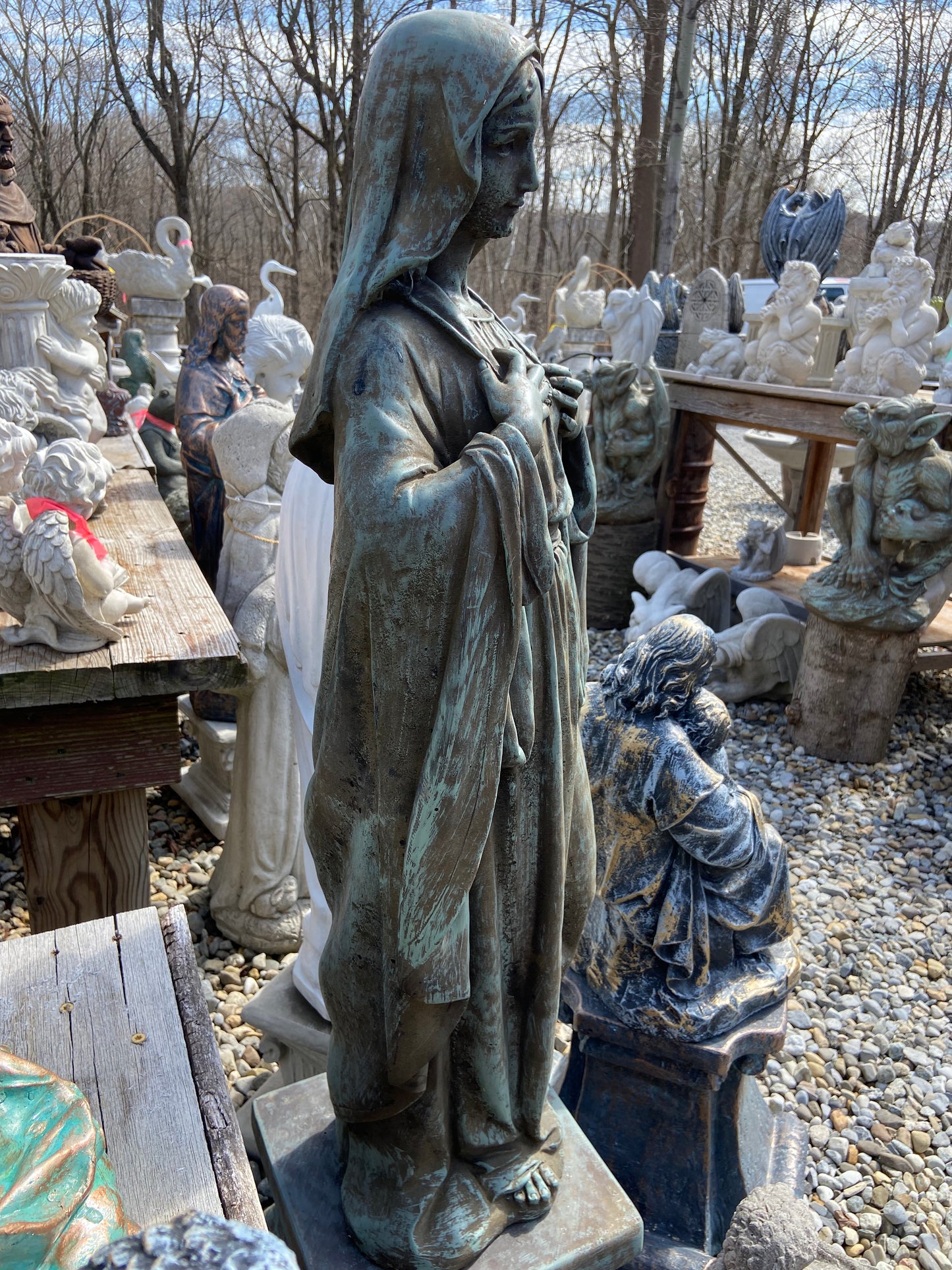 Large Sacred Heart Madonna