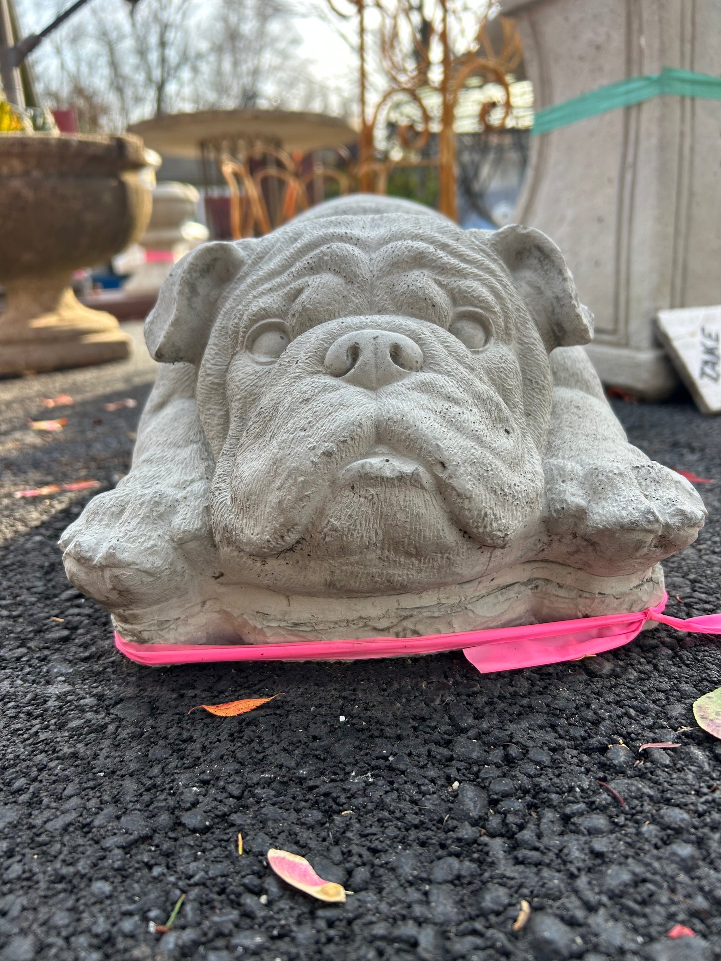 Layla- Laying Bulldog Statue